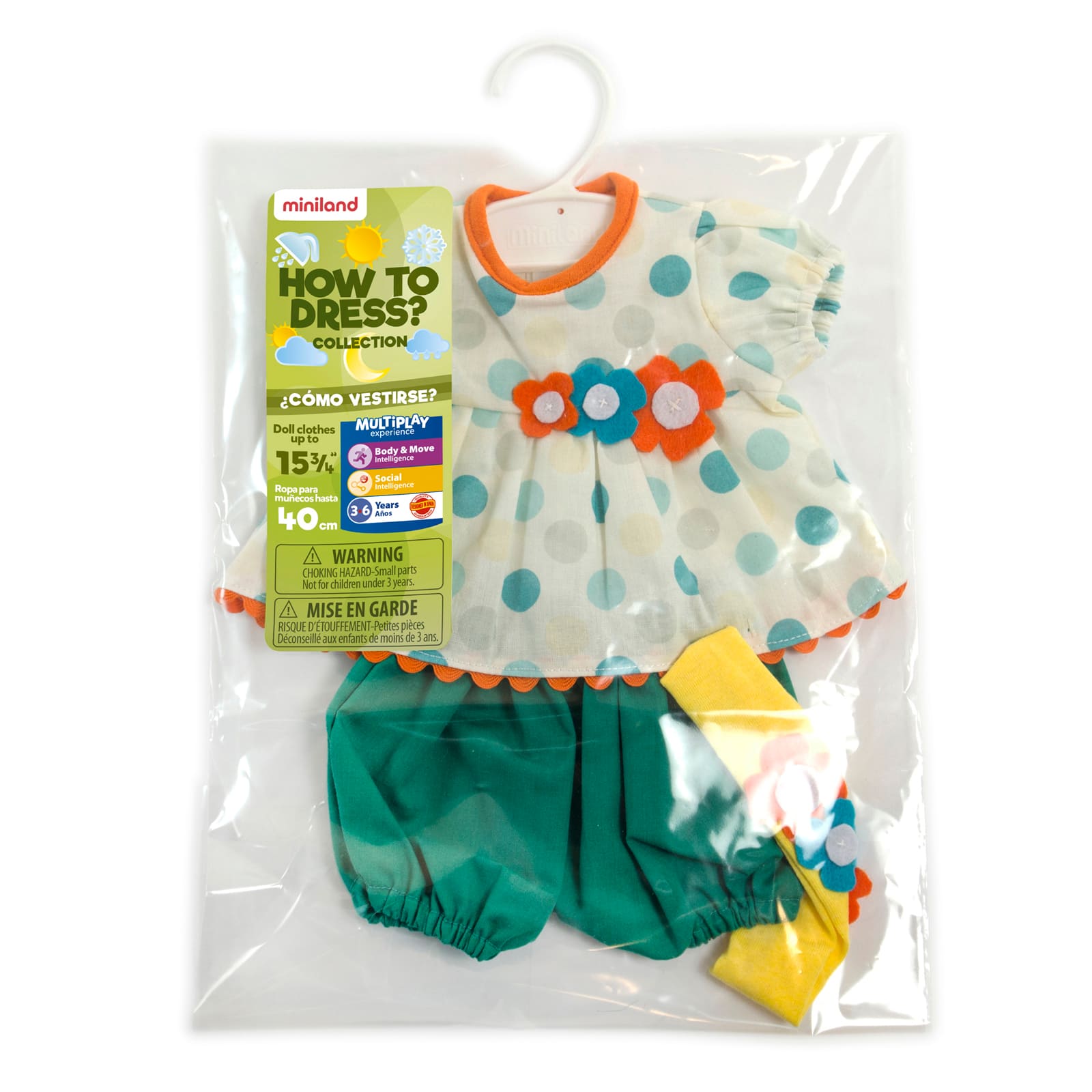 Miniland Summer Outfit Girl Doll Clothes
