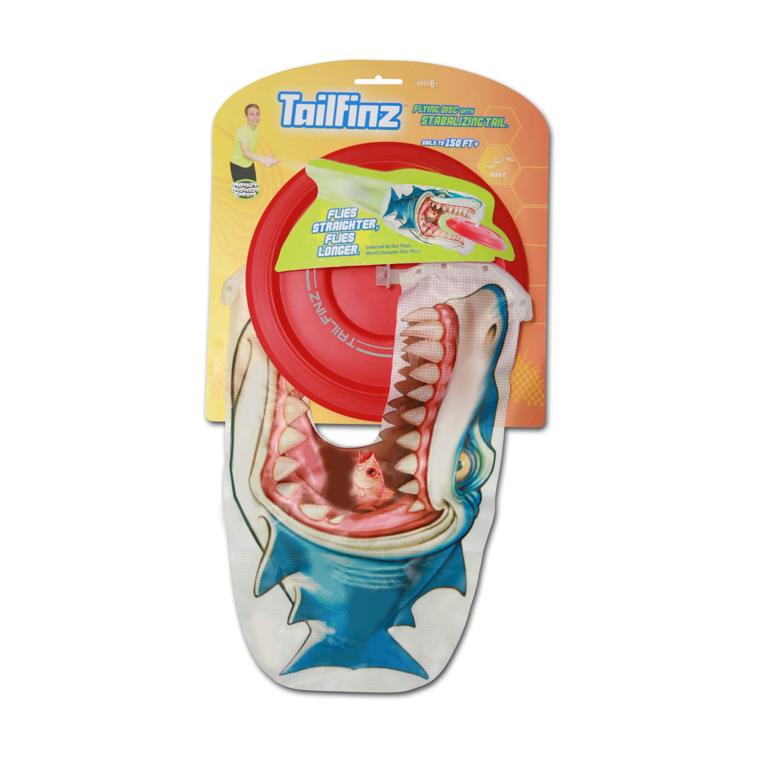 Tailfinz Flying Disc with Stabilizing Tail