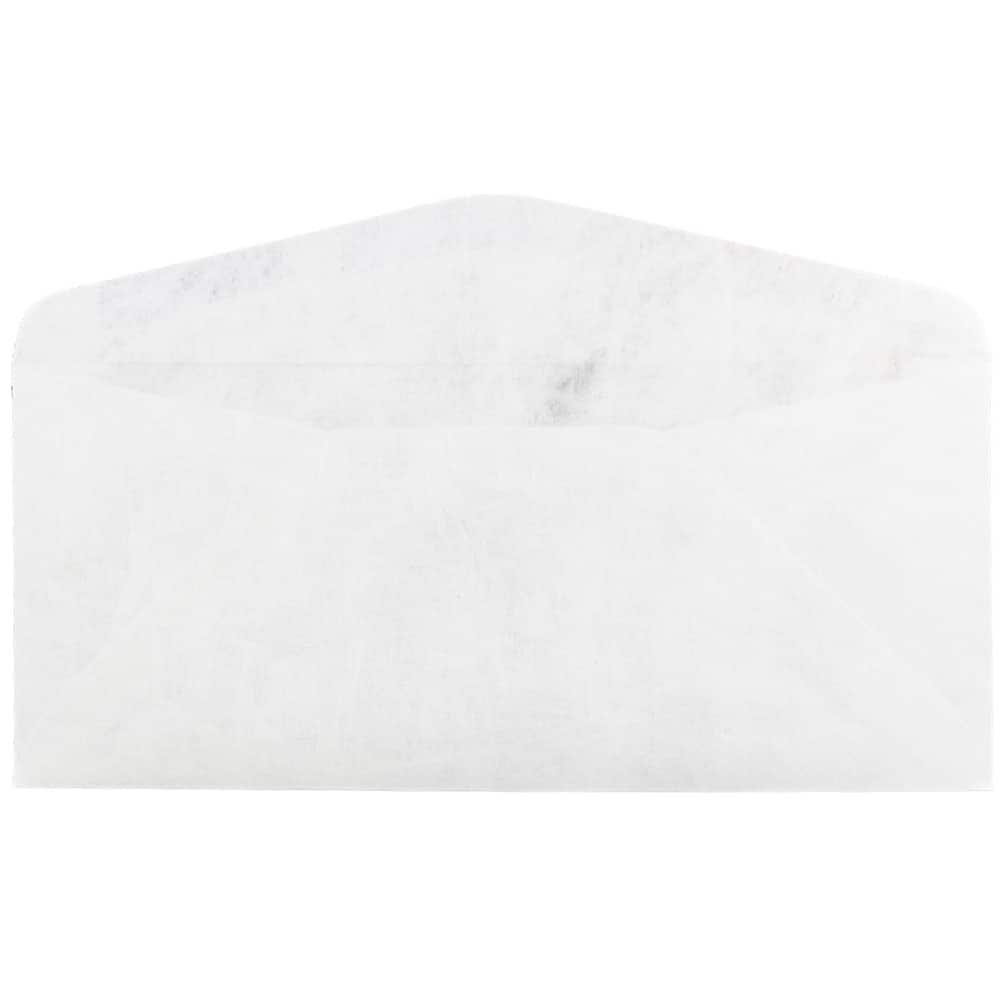 JAM Paper 4.5" x 10.375" White Tyvek Envelopes, 25ct.