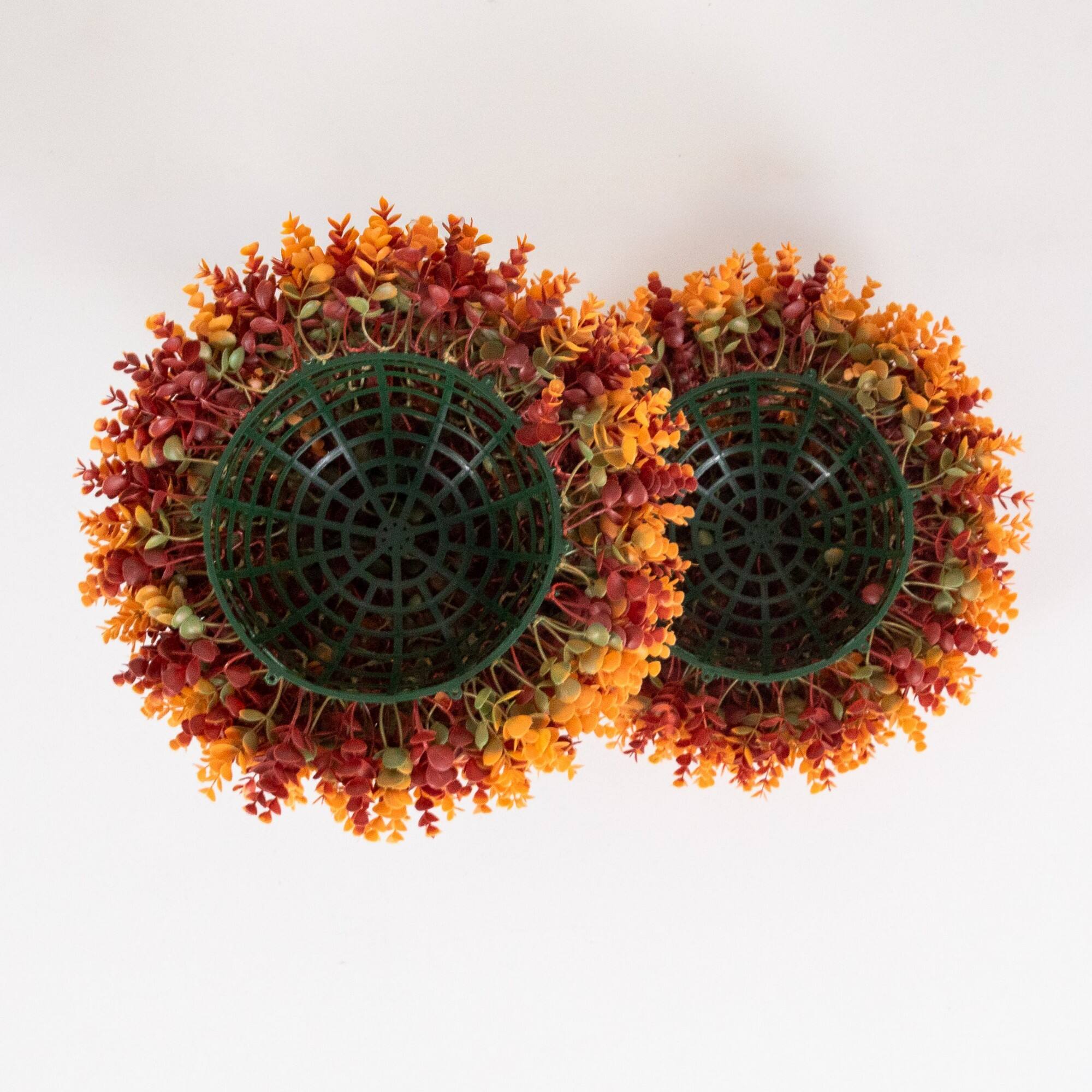 17" UV Resistant Autumn Artificial Eucalyptus Fall Ball