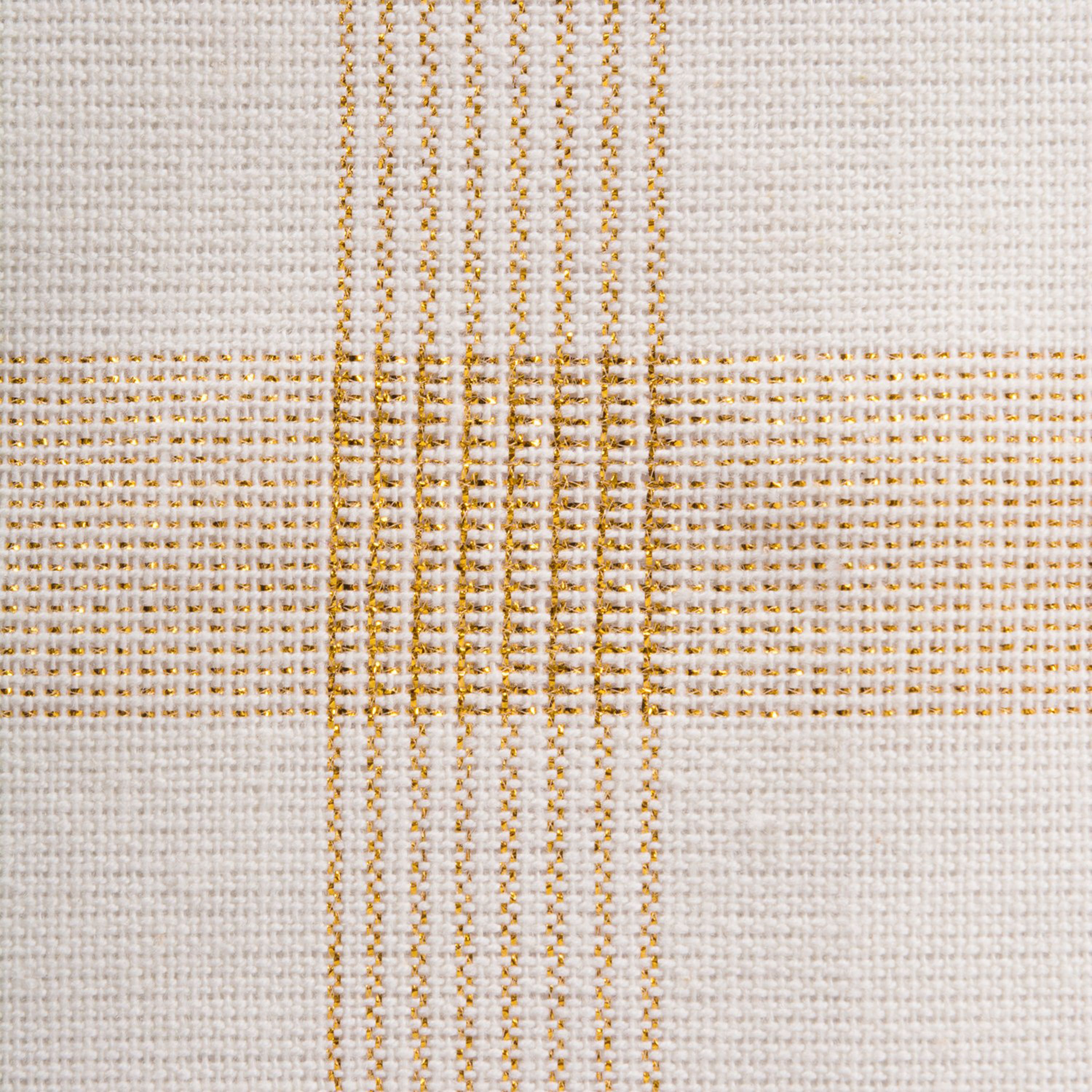 DII® 72" Gold Lurex Plaid Table Runner