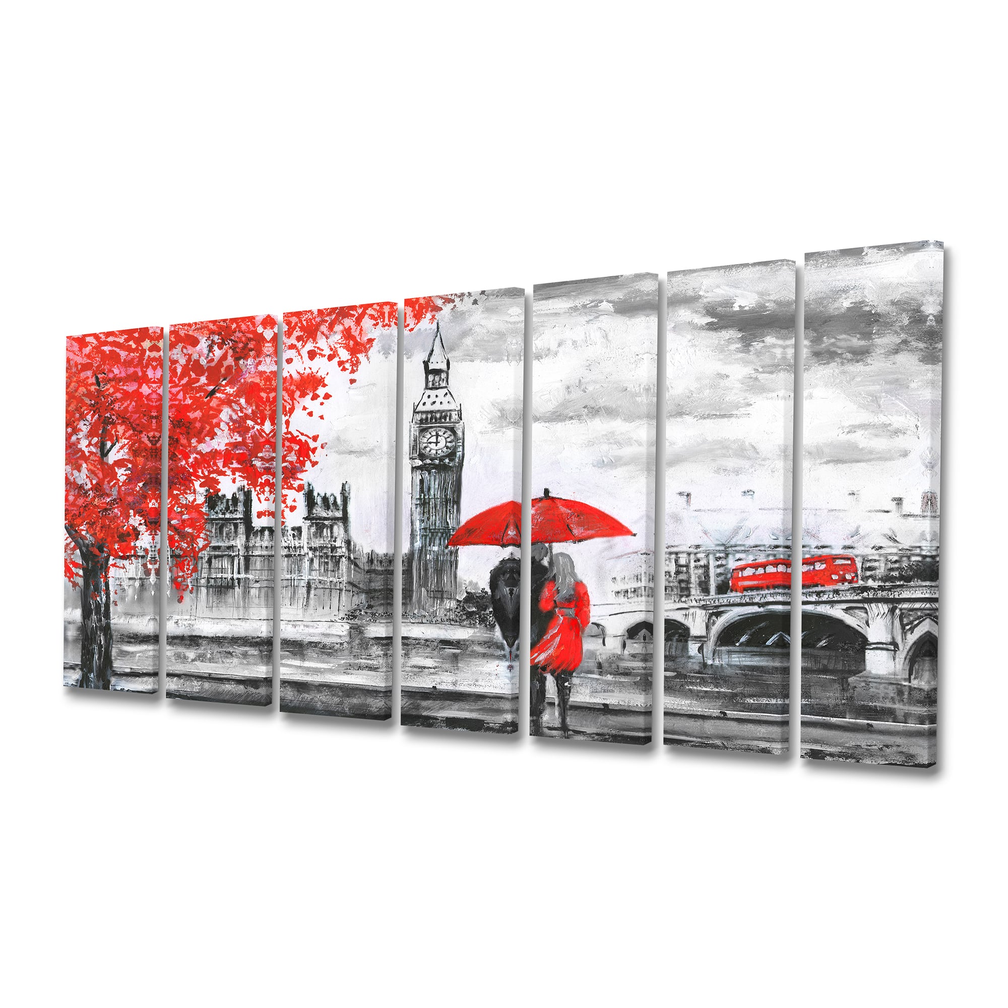 Designart - Couples Walking in Paris