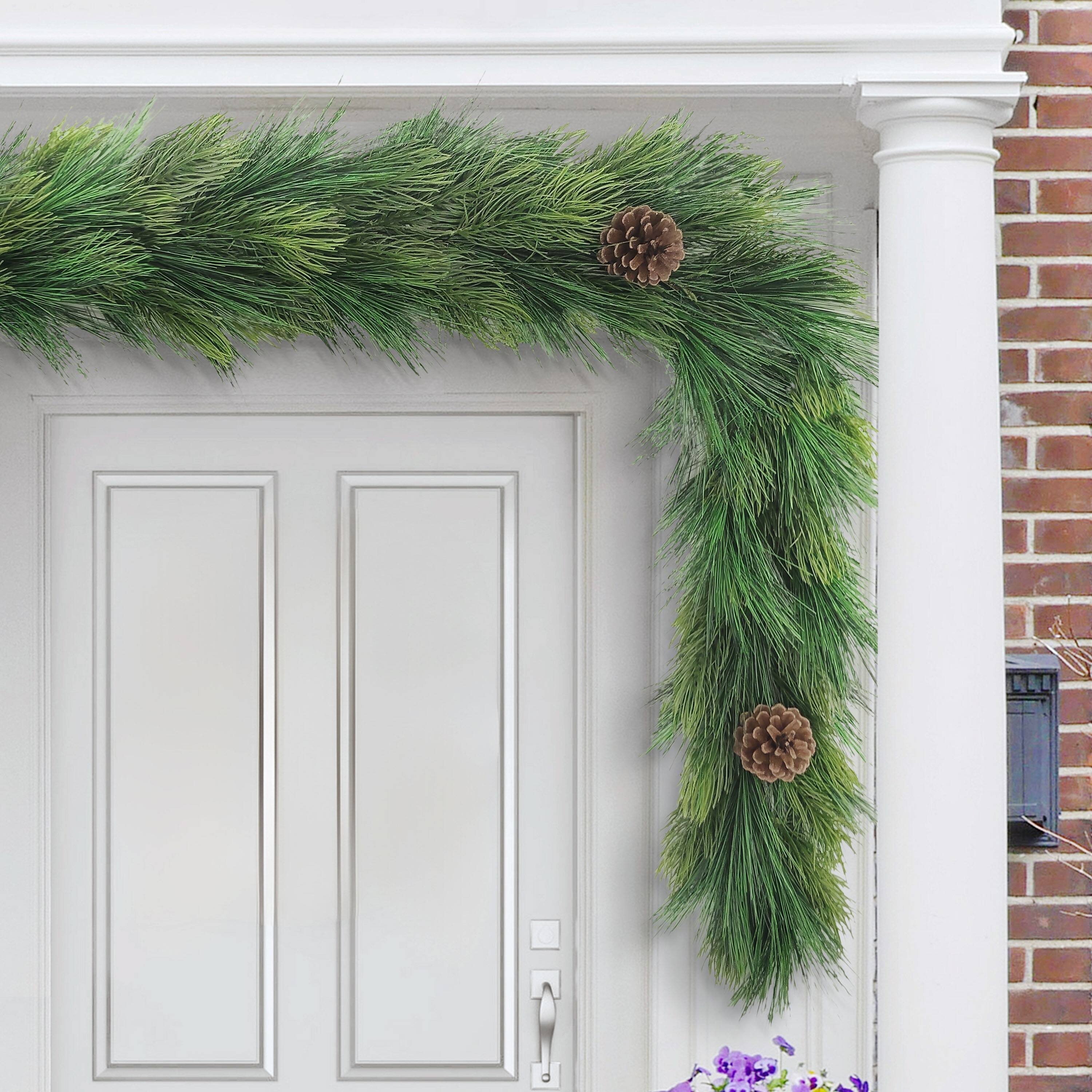 9ft. Adorned Artificial Garland with Pinecones