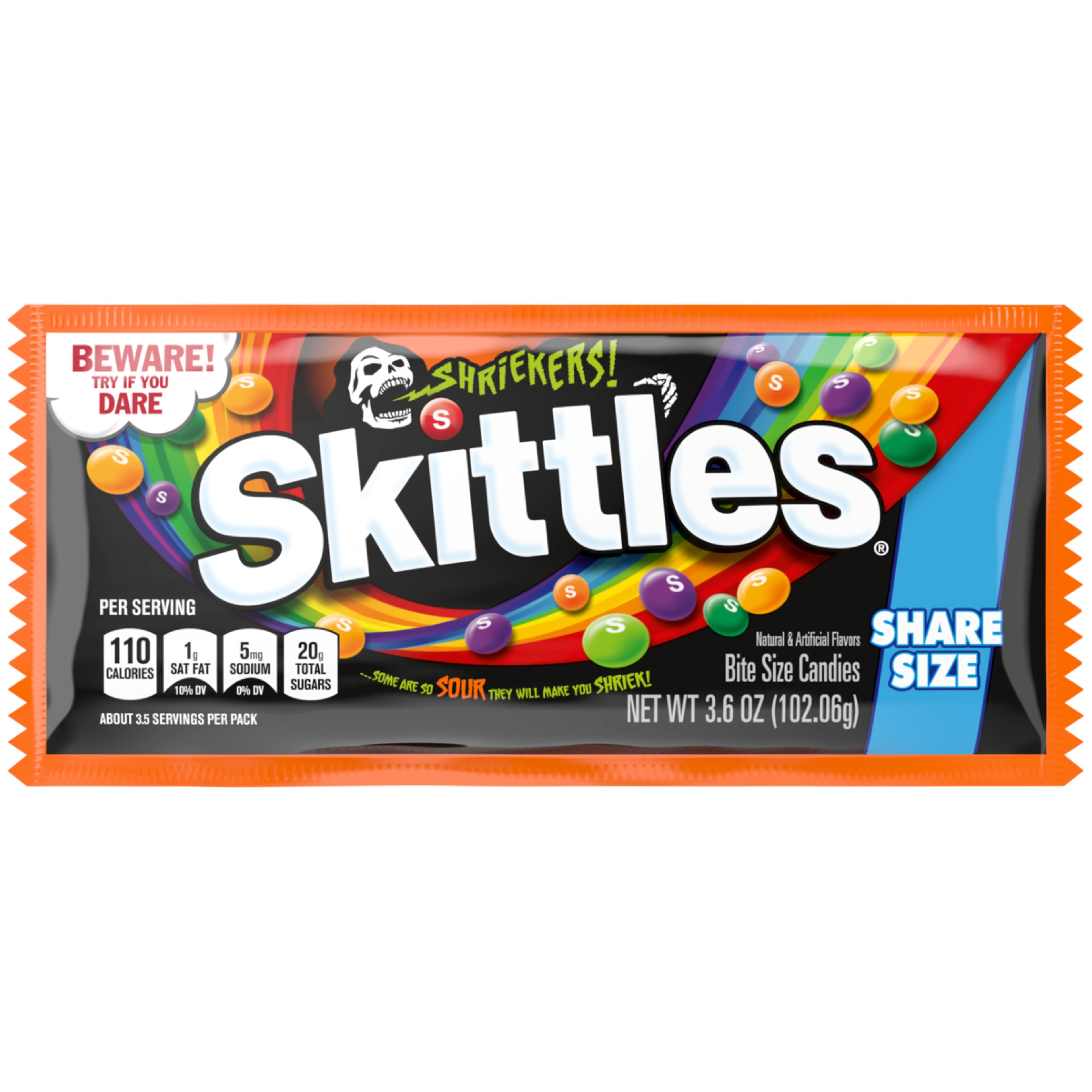 Skittles® Shriekers! Sour Bite Size Candy, 1.8oz.