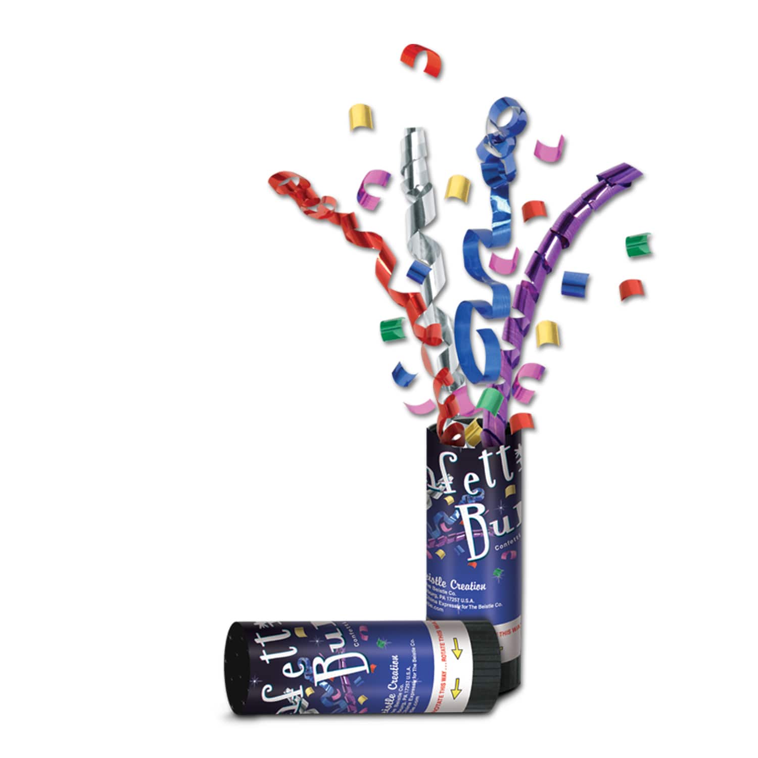 Beistle Multicolor New Year Confetti Bursts, 24ct.