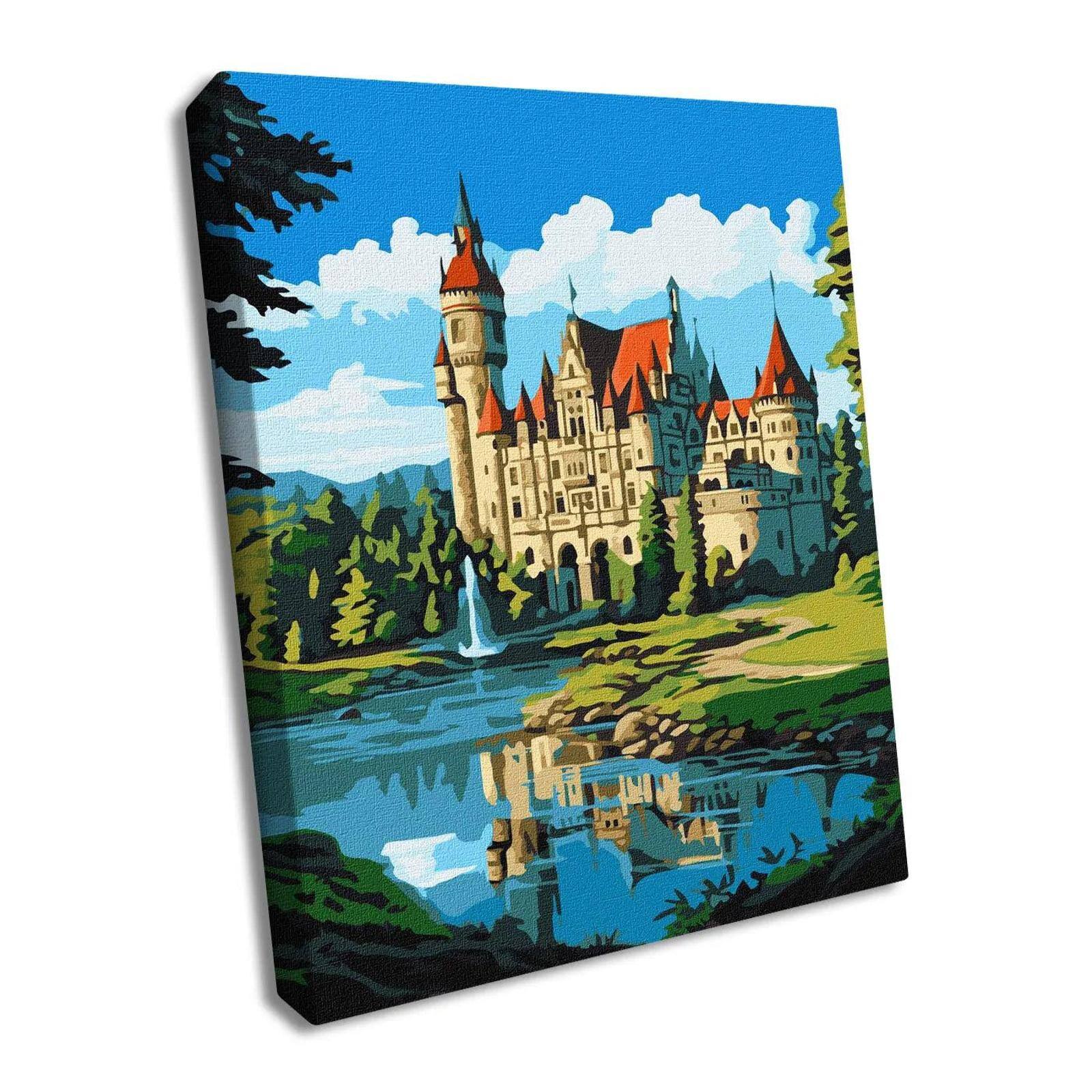 Ideyka Mesmerizing Castle Painting by Numbers Kit