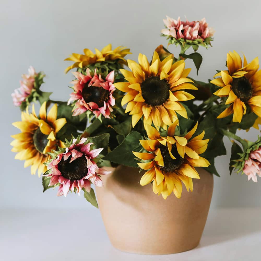 Prestige Botanicals 35" Artificial Yellow Sunflower Stem