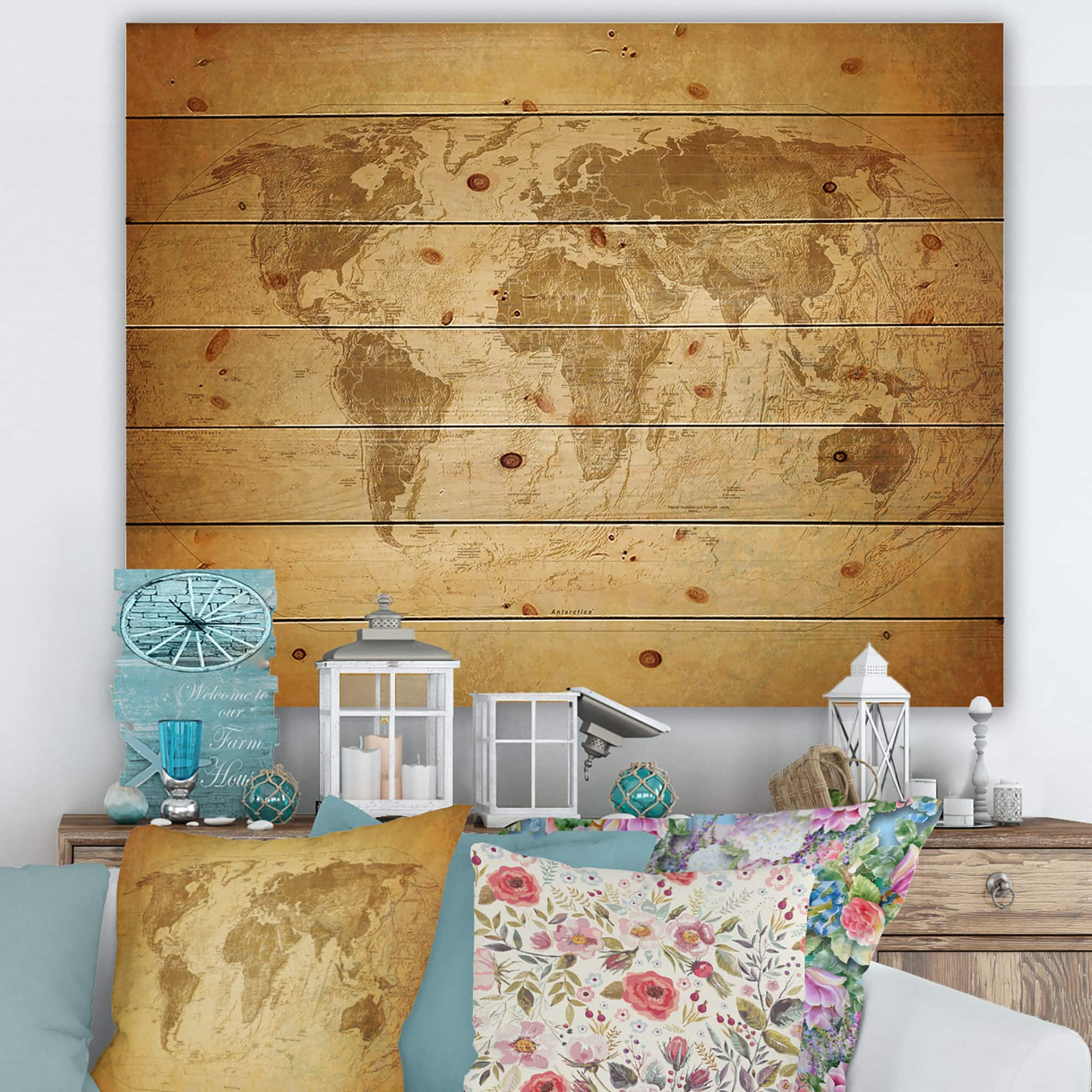 Designart - Ancient Map of The World X