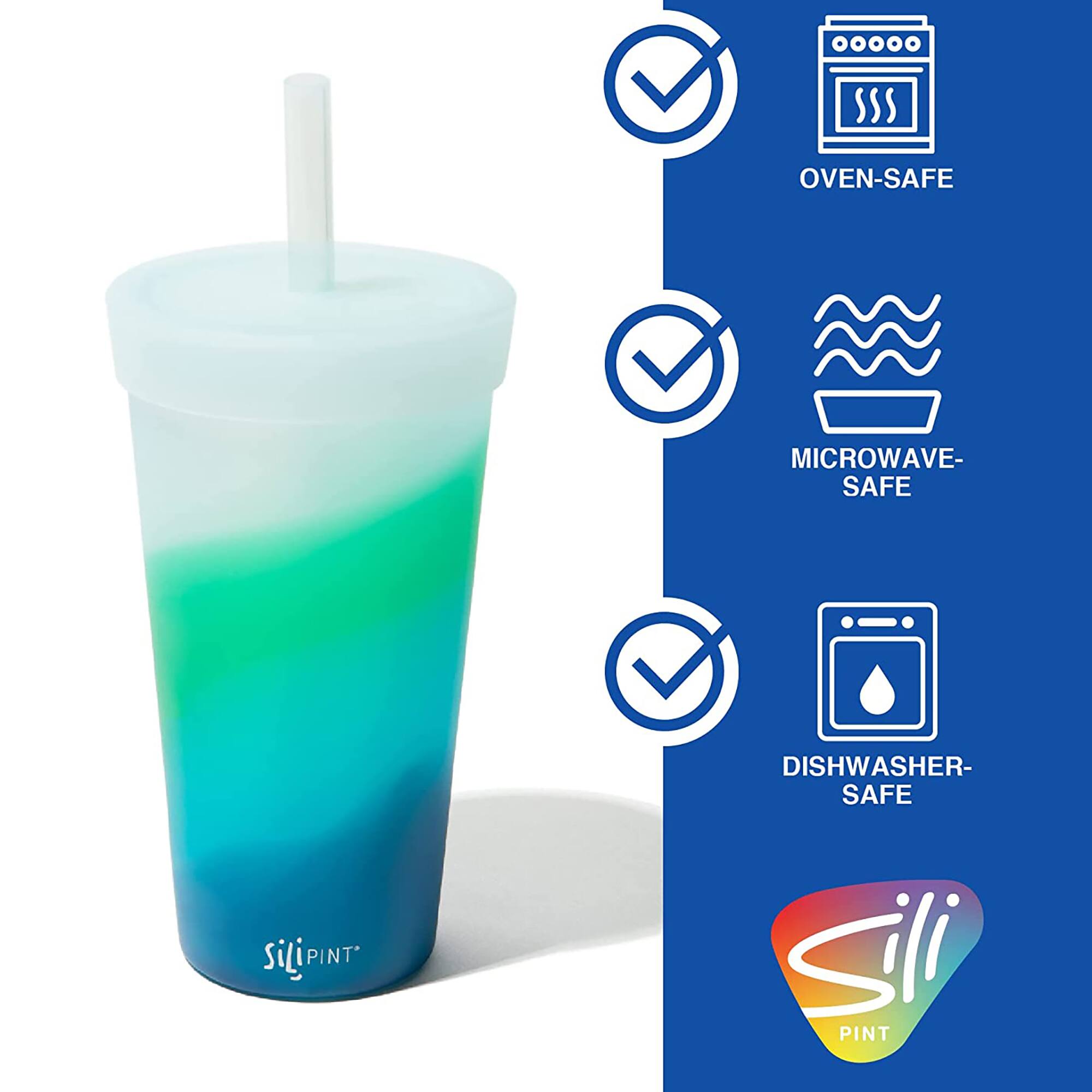 Silipint® 22oz. Mountain Air & Desert Sun Silicone Straw Tumblers