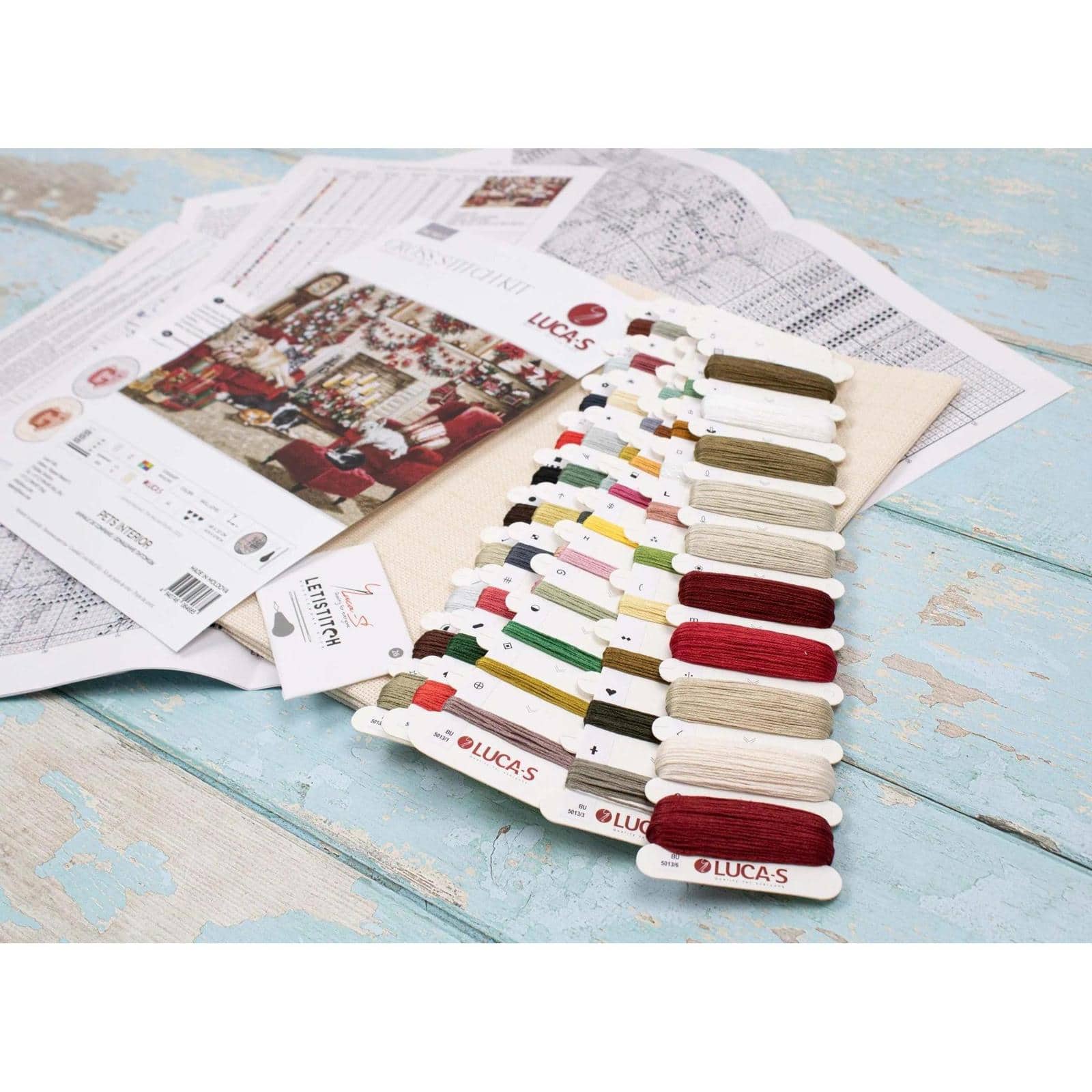 Luca-S Pets Interior Counted Cross Stitch Kit