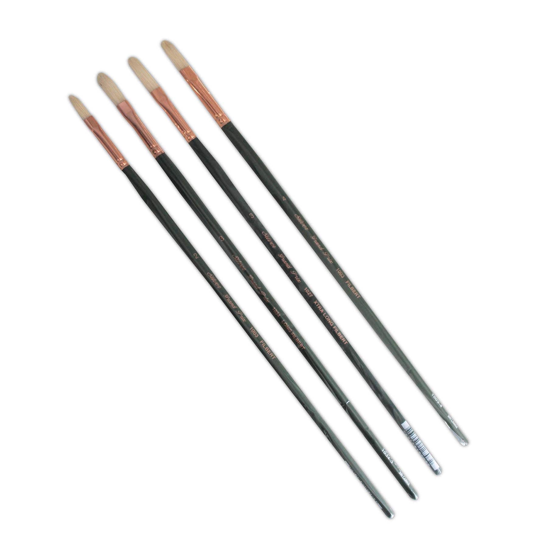 Silver Brush Limited Grand Prix® 4 Piece Large Multilength Filberts Brush set