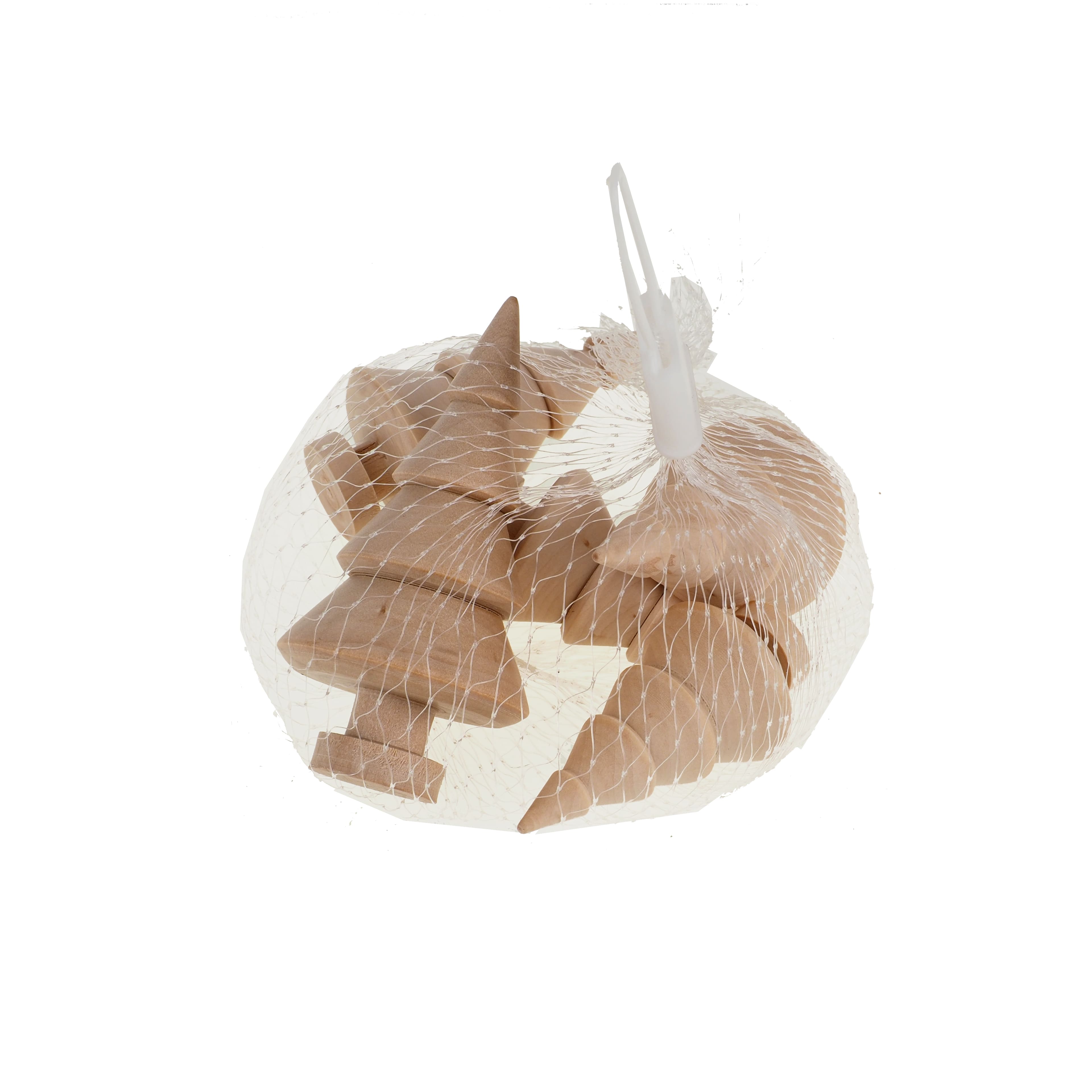 Mixed Turning DIY Wood Christmas Tree Figures, 5ct. by Make Market®