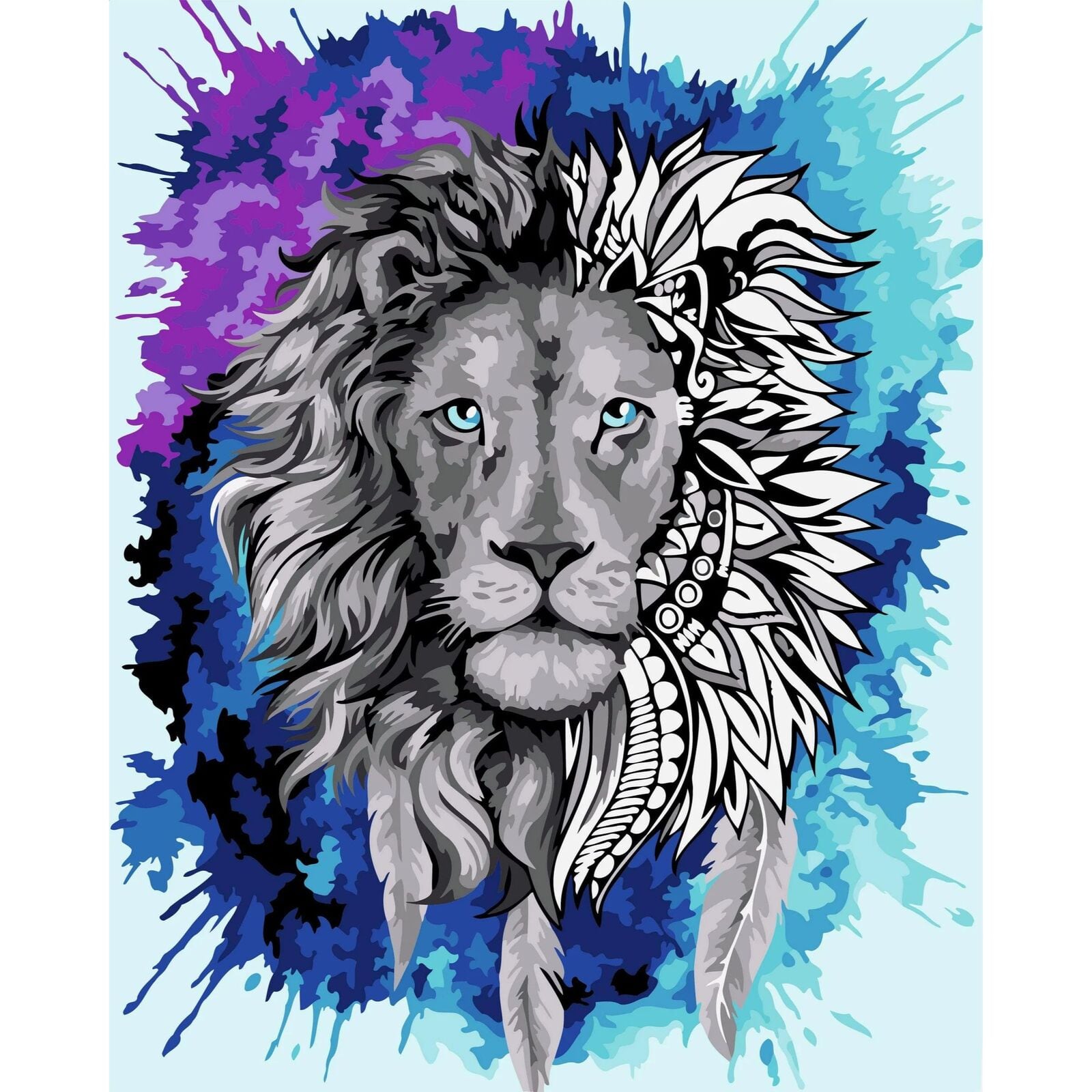 Crafting Spark Lion Painting by Numbers Kit