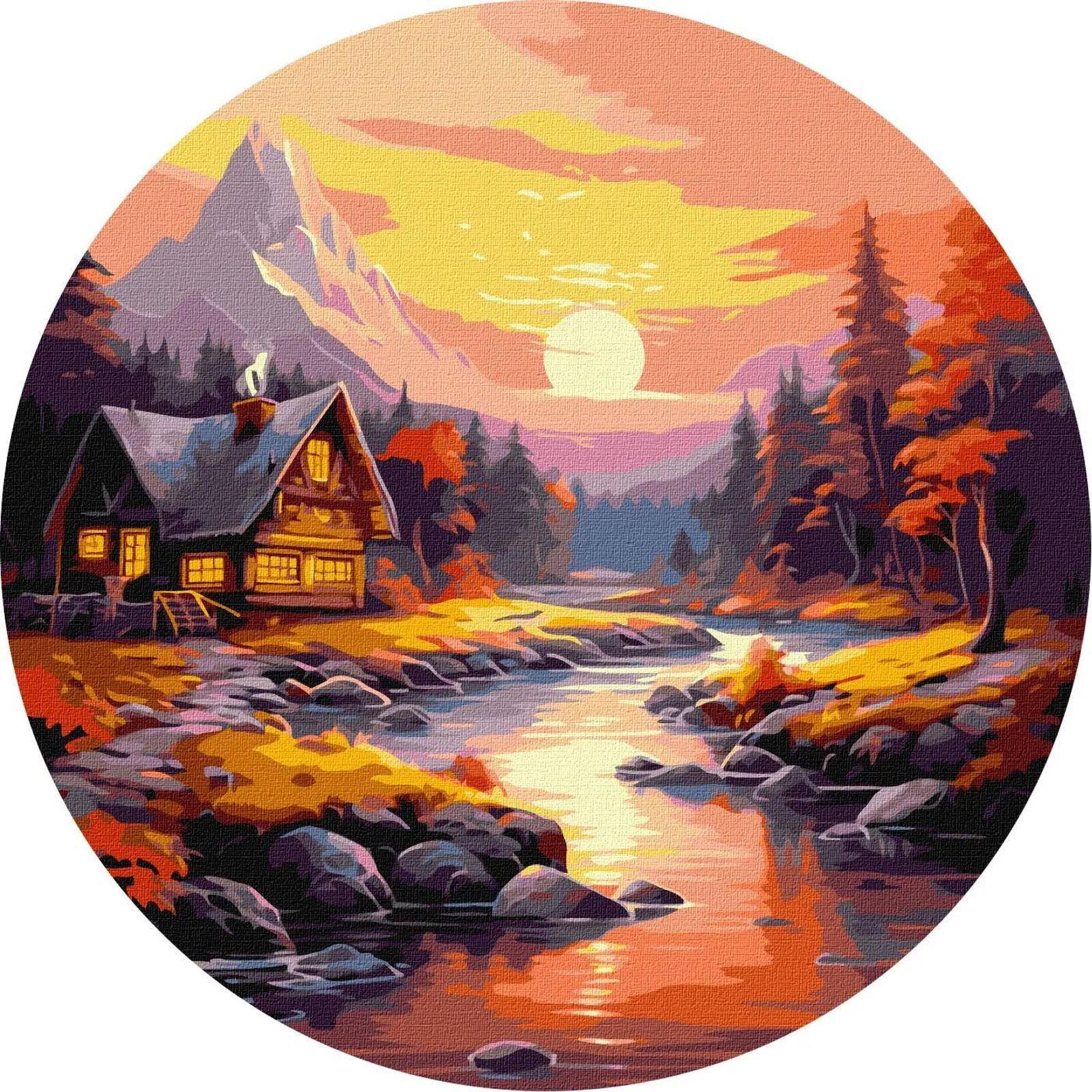 Ideyka Mountain Panorama Painting by Numbers Kit