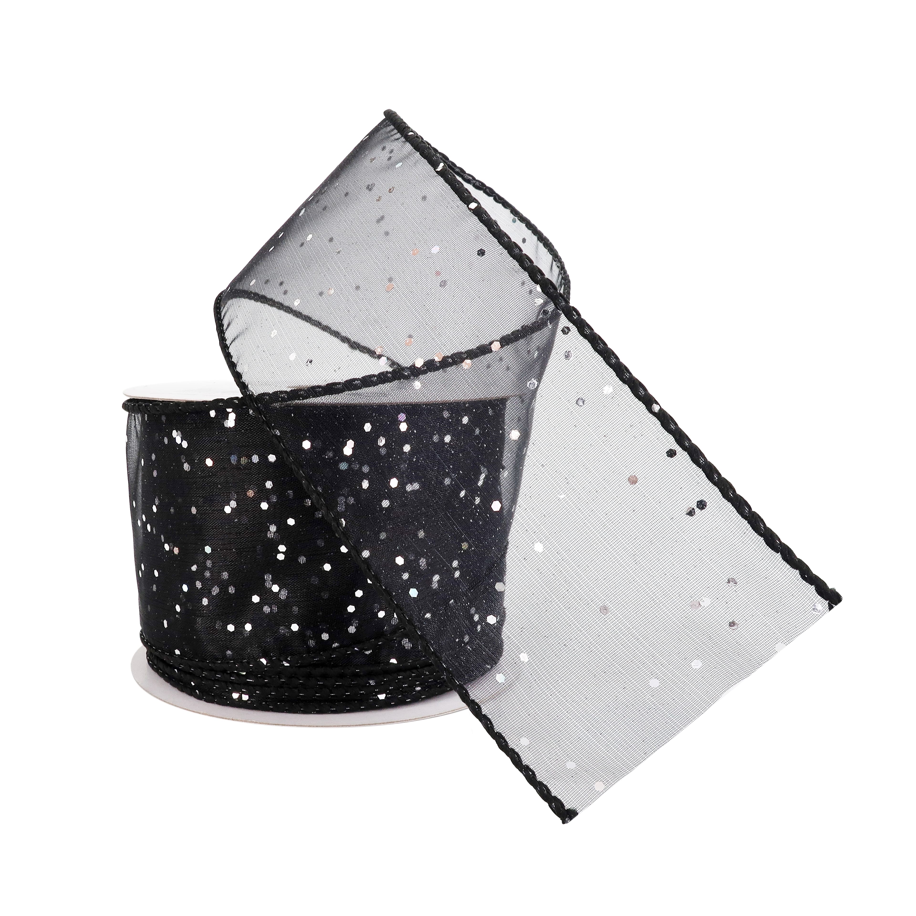 2.5"x 10yd. Glitter Shimmer Wired Ribbon by Celebrate It® Specialty