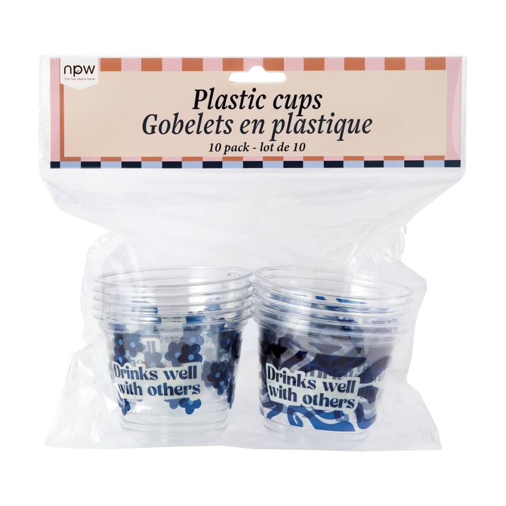 Drinks Well with Others Plastic Cups 10-Pack