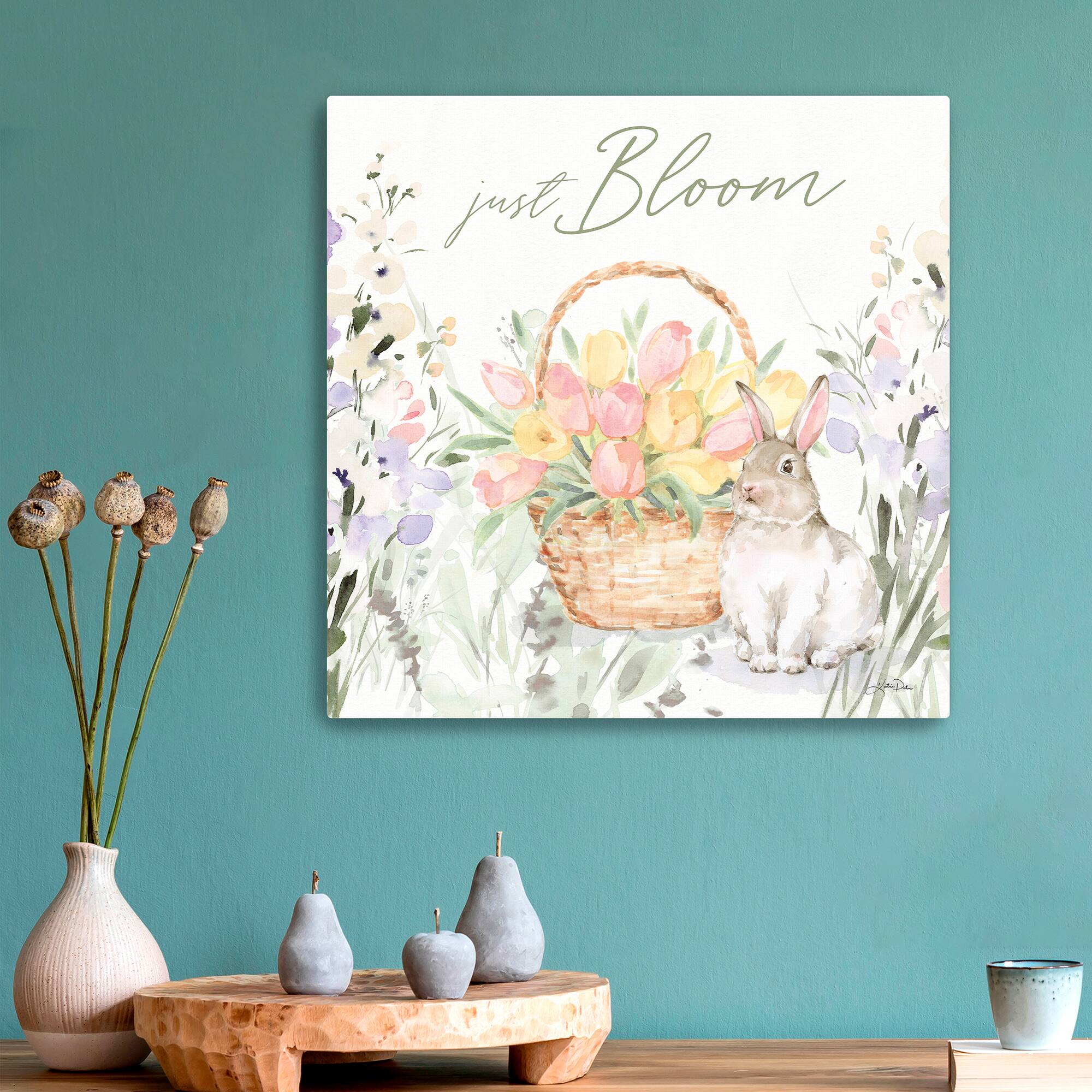 Lumaprints Blooming Bunnies V Canvas Giclée Art