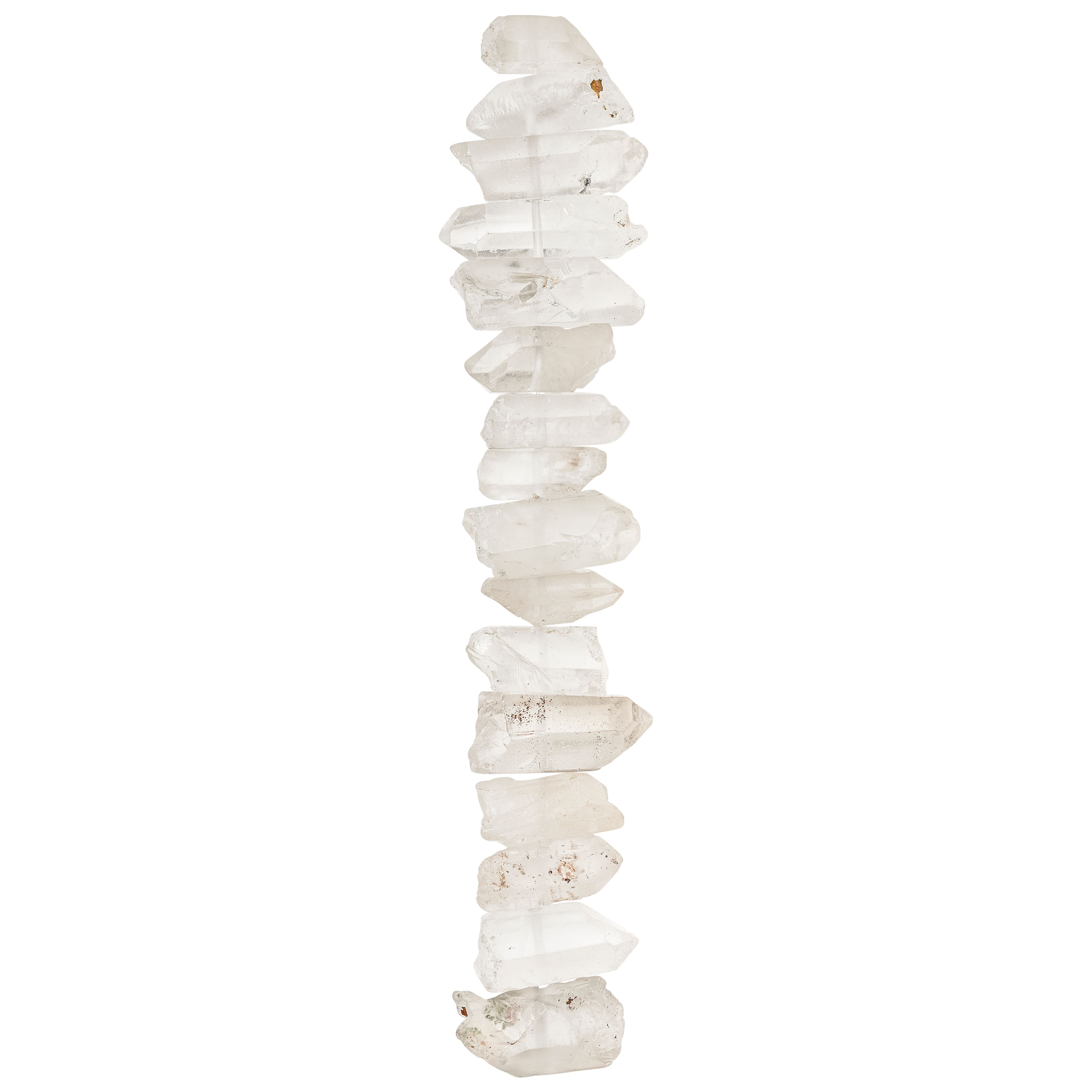 12 Pack: Clear Crystal Chunk Beads by Bead Landing™