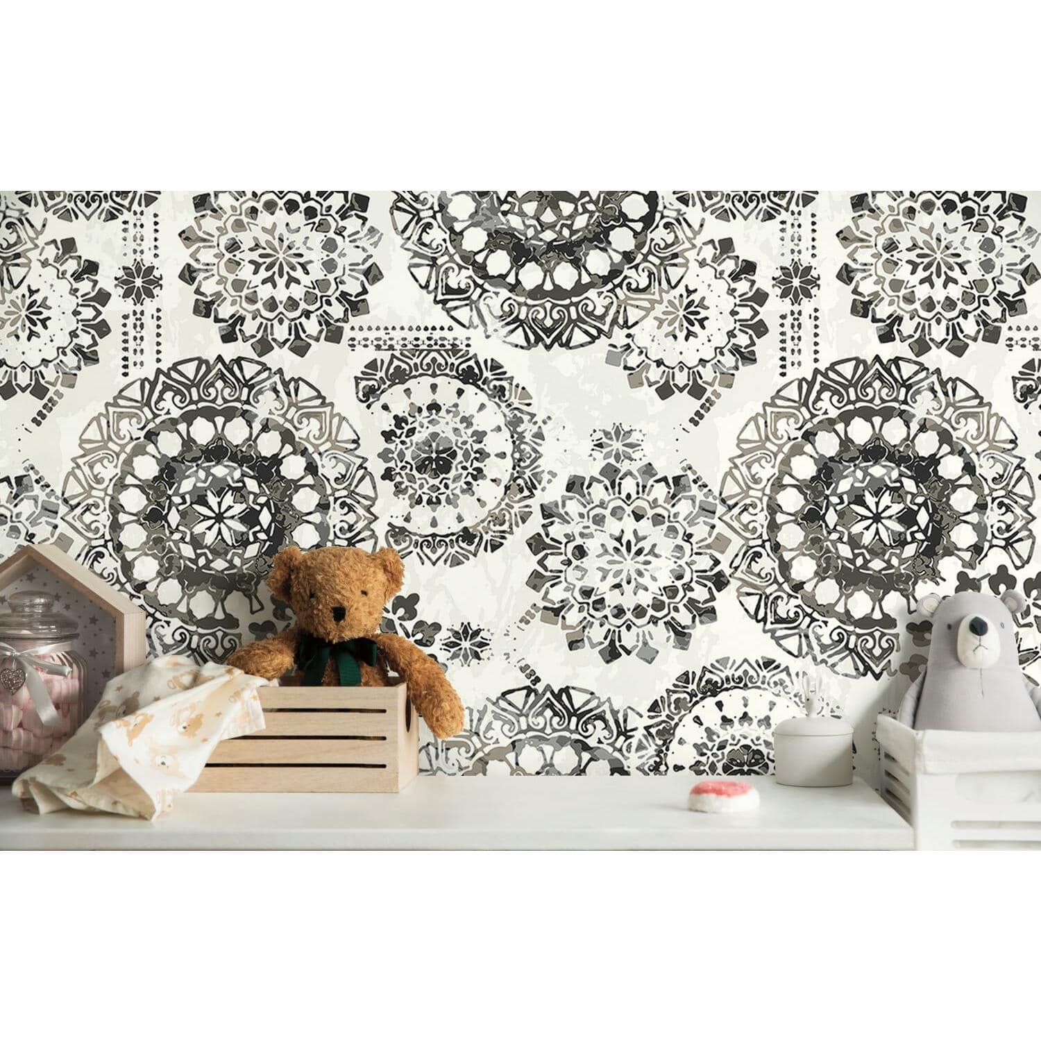 RoomMates Bohemian Medallion Peel & Stick Wallpaper