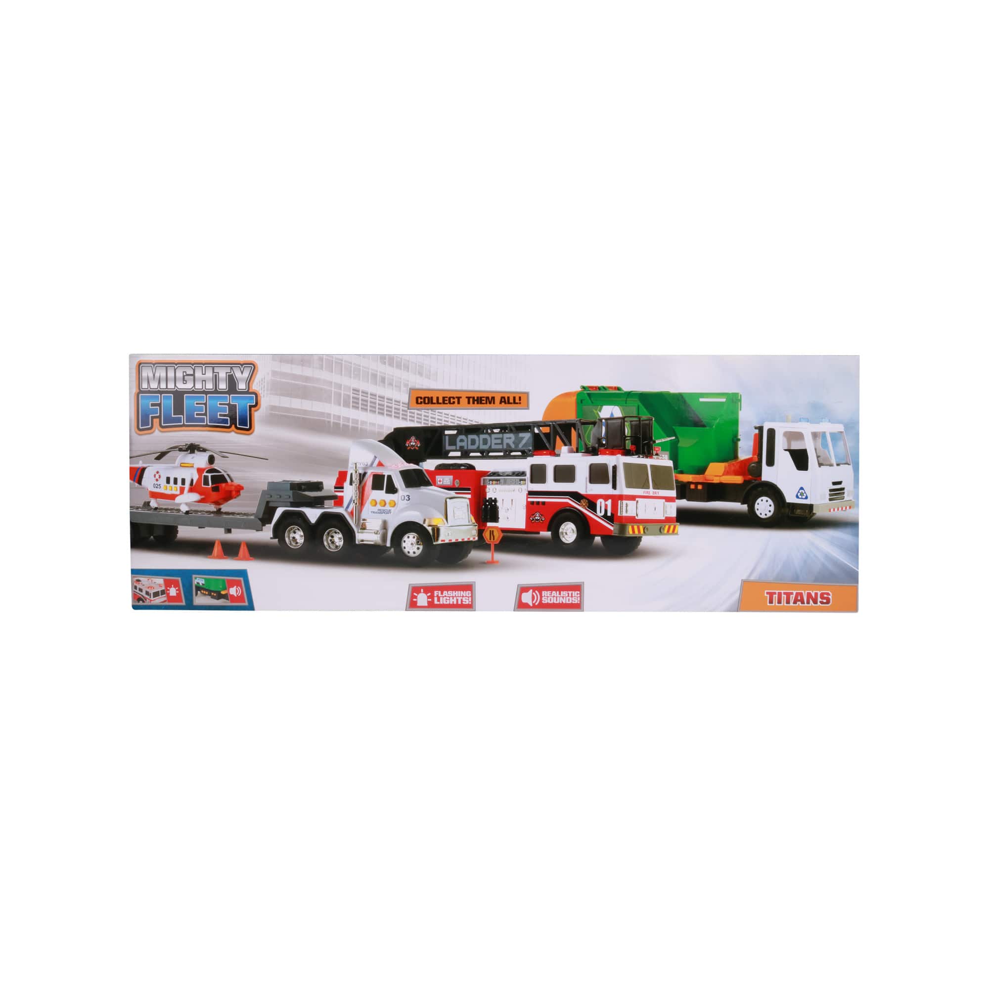 Funrise Mighty Fleet Titans Go Green Garbage Truck