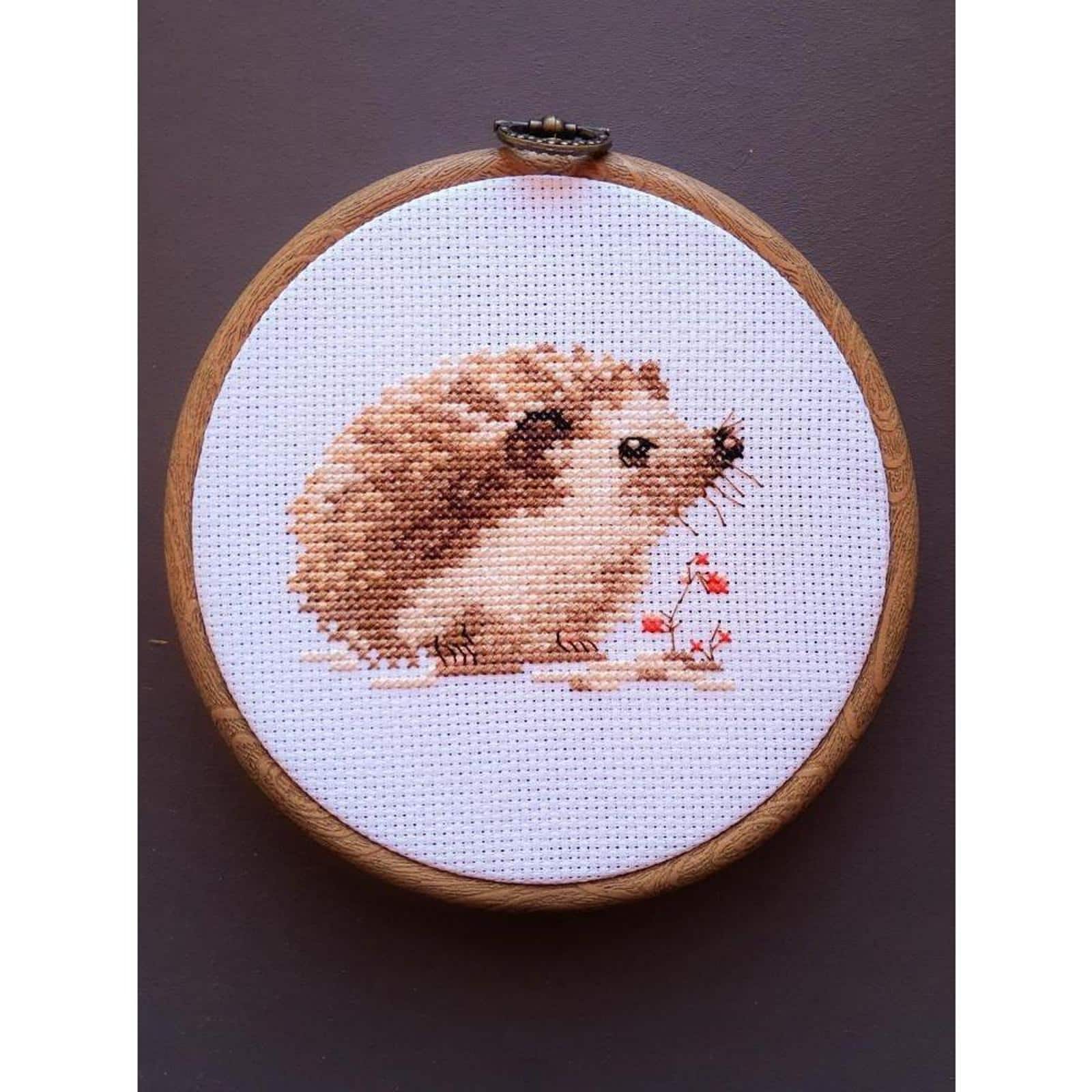 Alisa Hedgehog Cross Stitch Kit