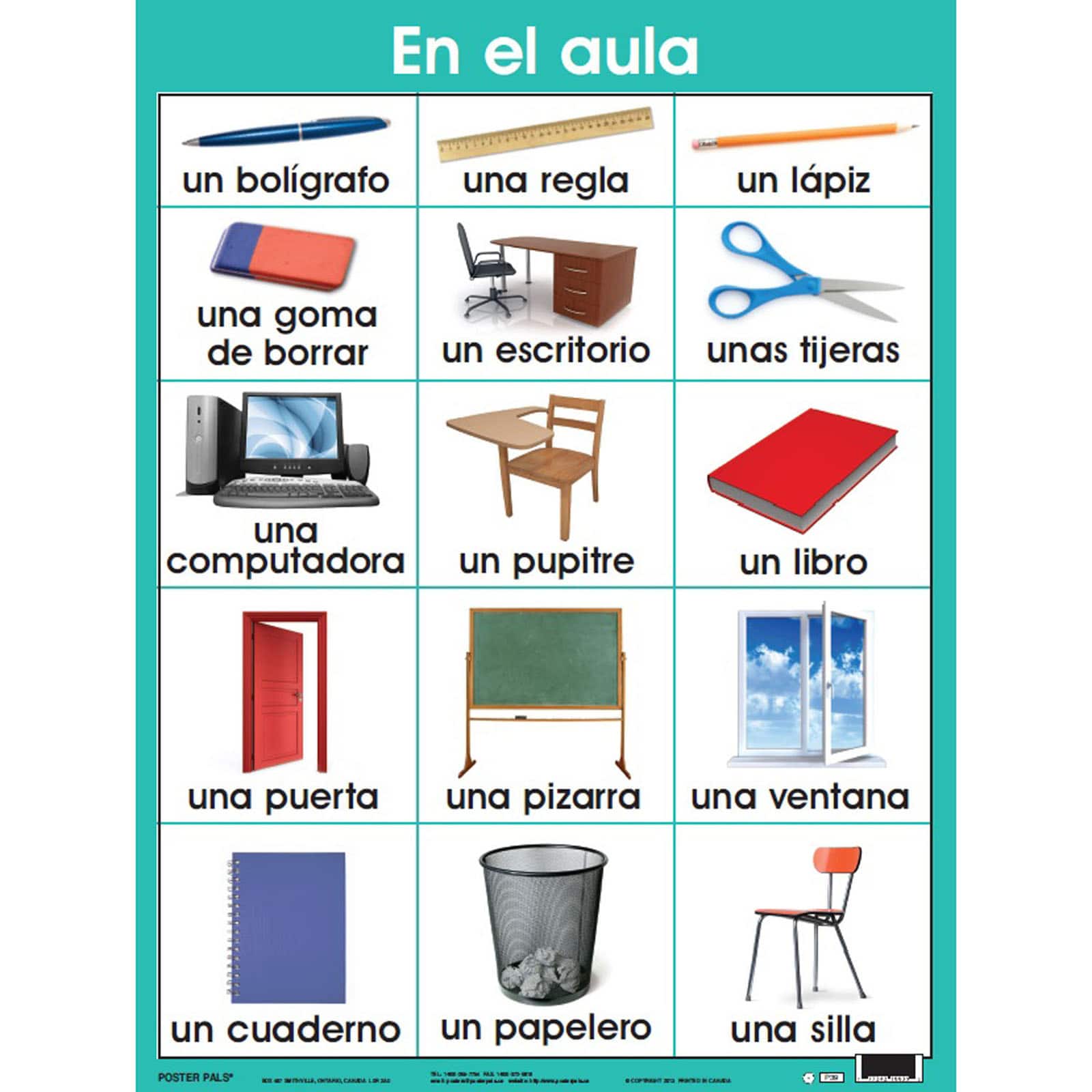 Poster Pals® Spanish Essential Classroom Posters, 7ct.