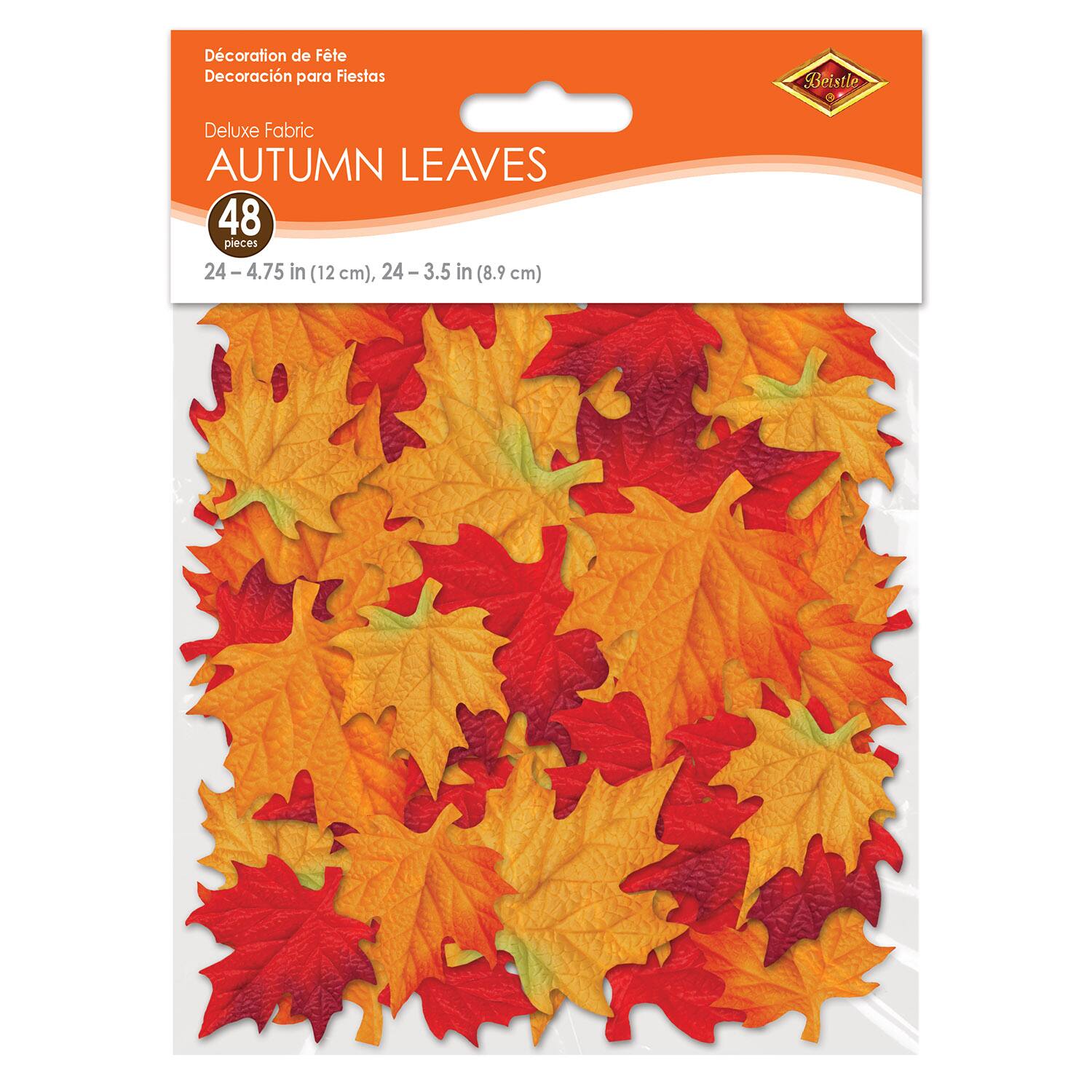 Beistle Deluxe Fabric Autumn Leaves, 48ct.