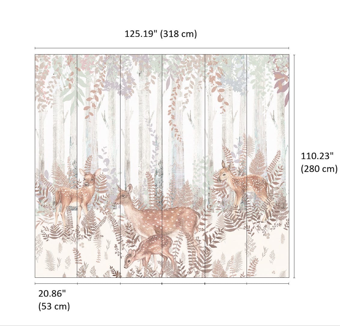Designs Direct Fawn Meadow Wall Mural