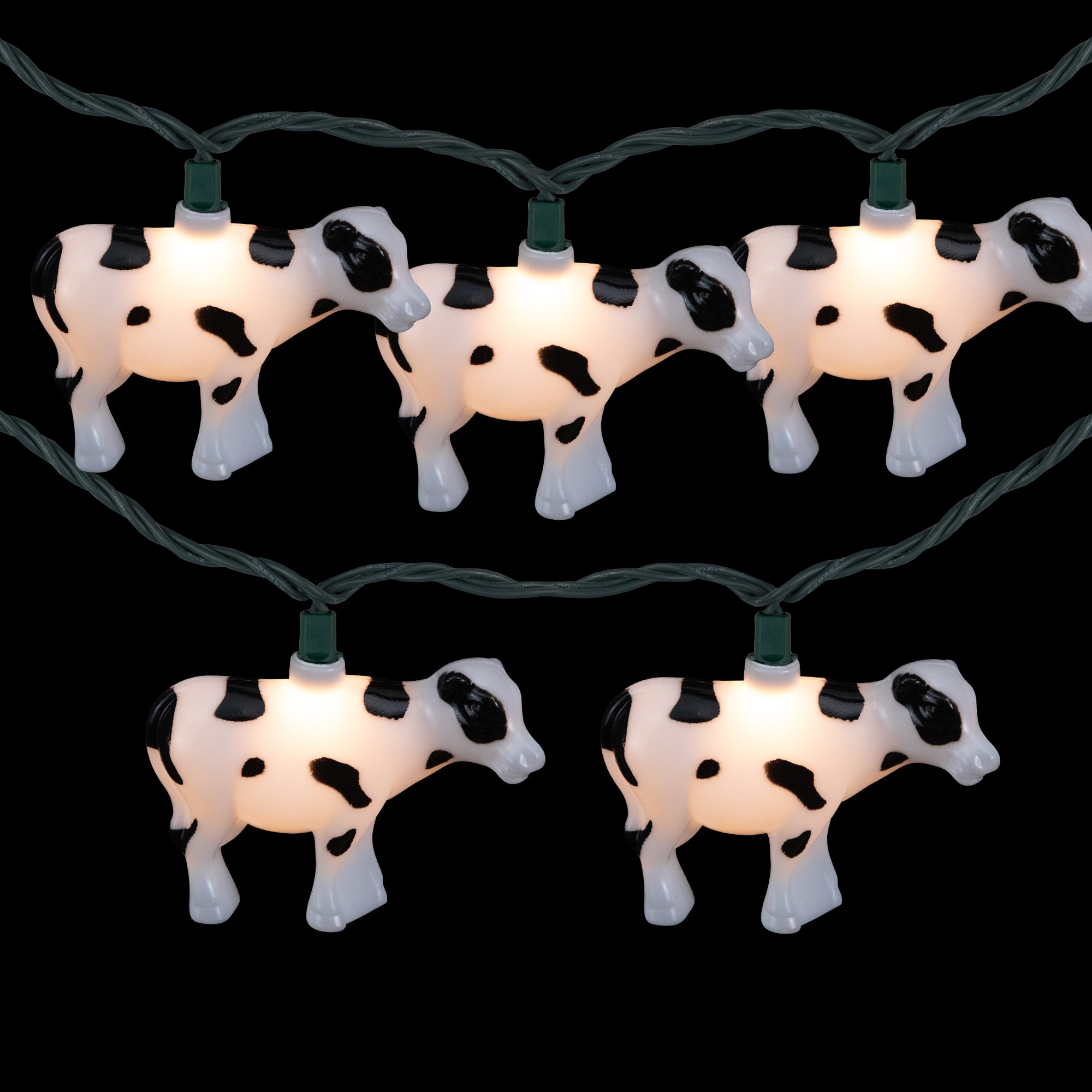10ct. Cow Patio String Lights