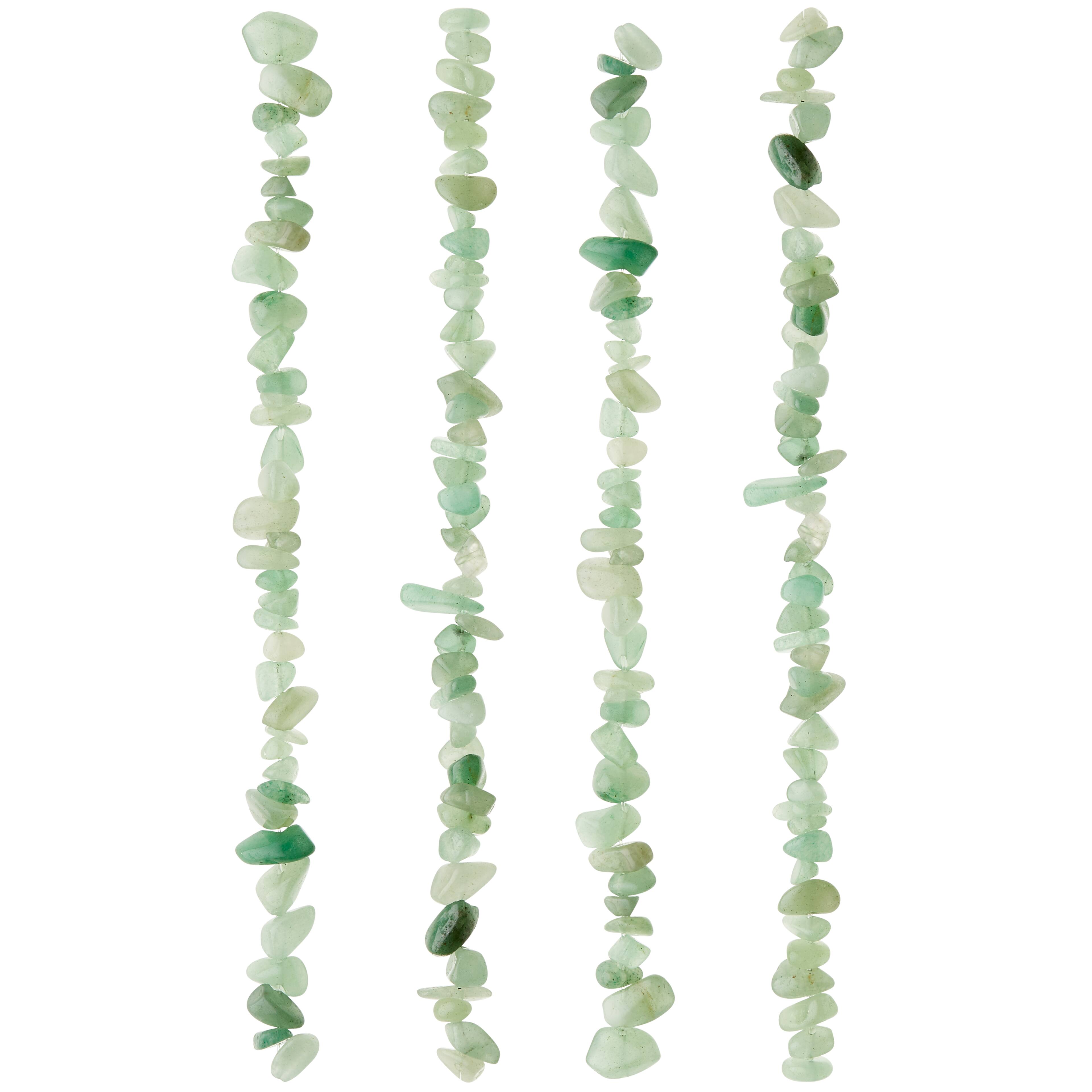 Green Aventurine Chip Beads, 7mm by Bead Landing™