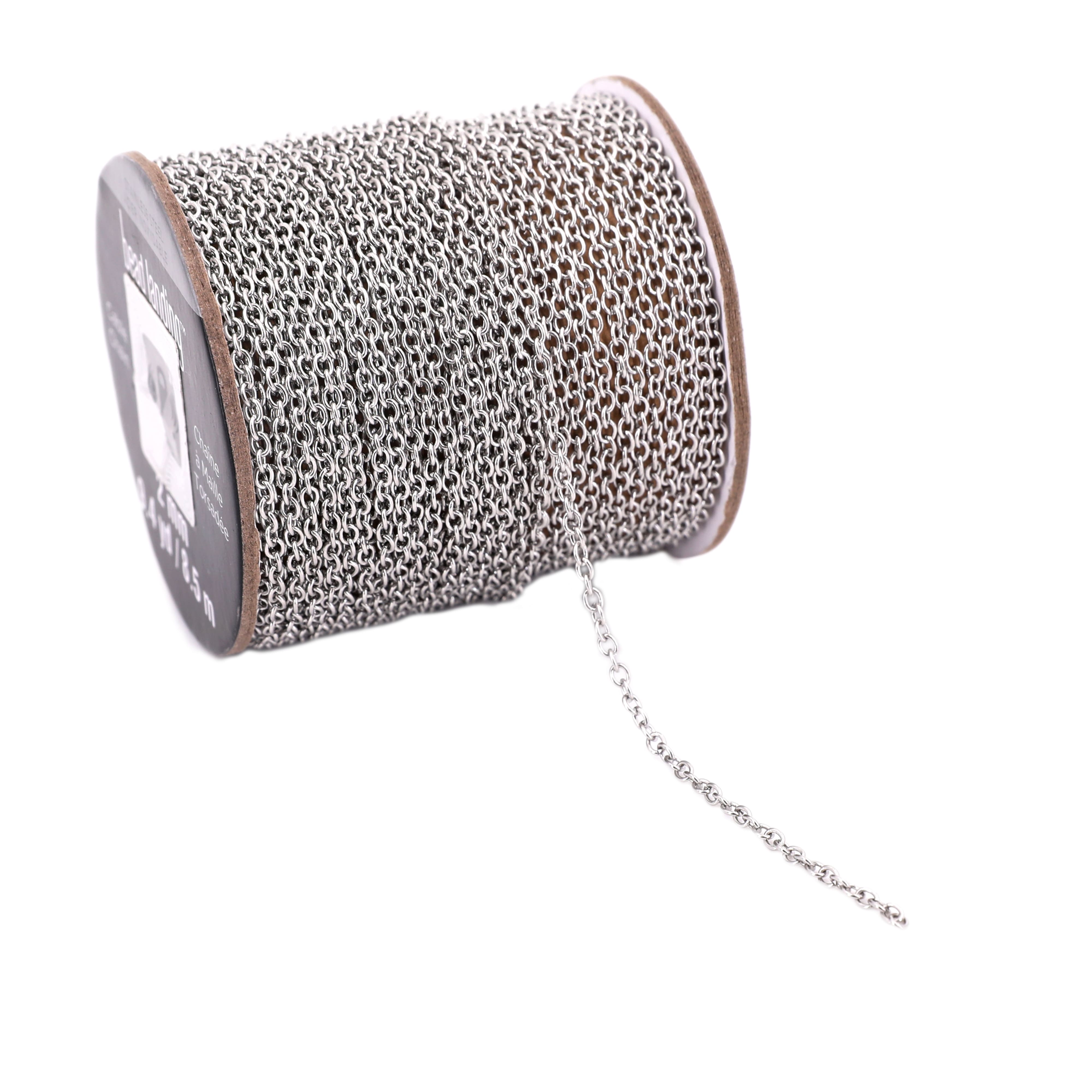 9.4yd. Stainless Steel Cable Chain Spool by Bead Landing™