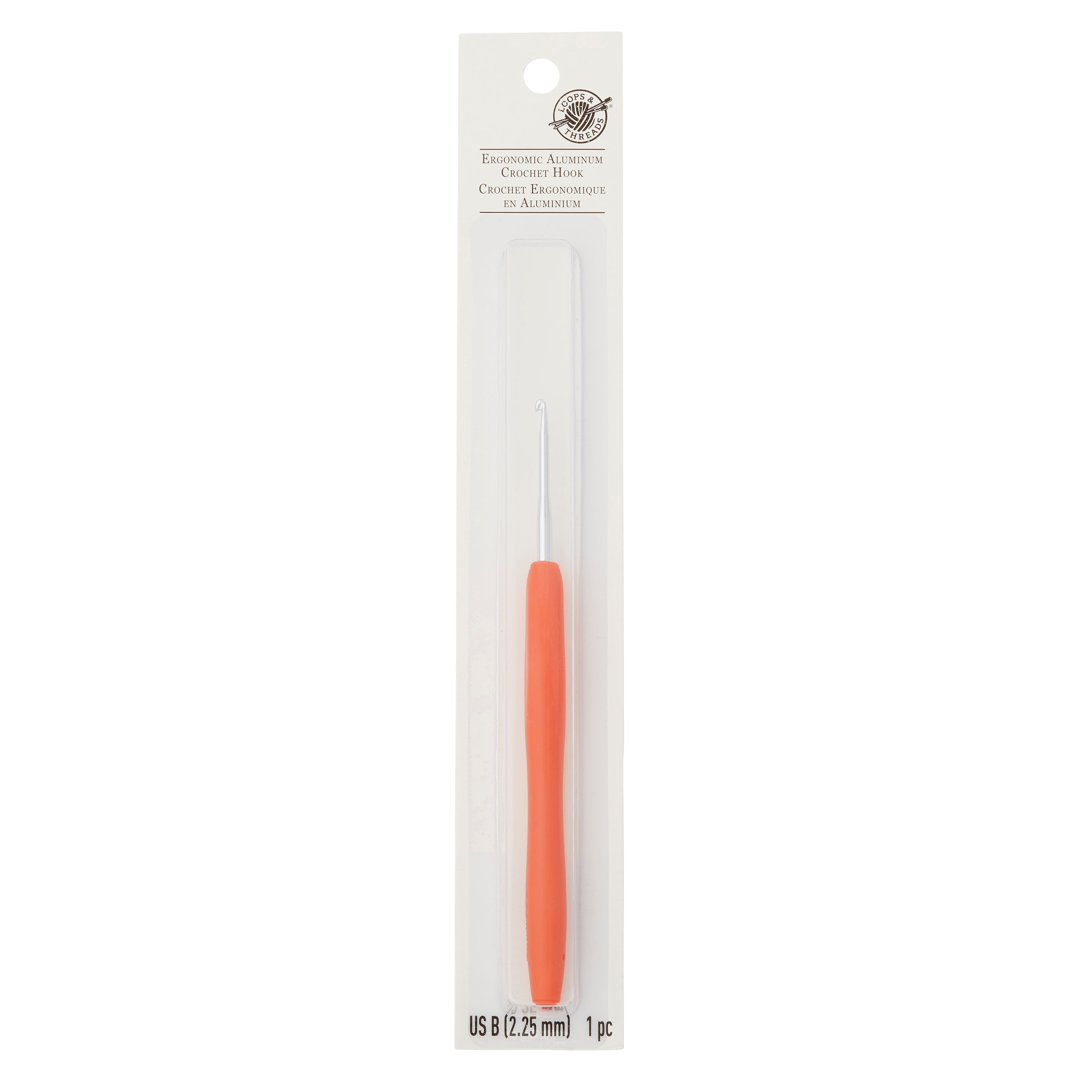 Ergonomic Aluminum Crochet Hook by Loops & Threads