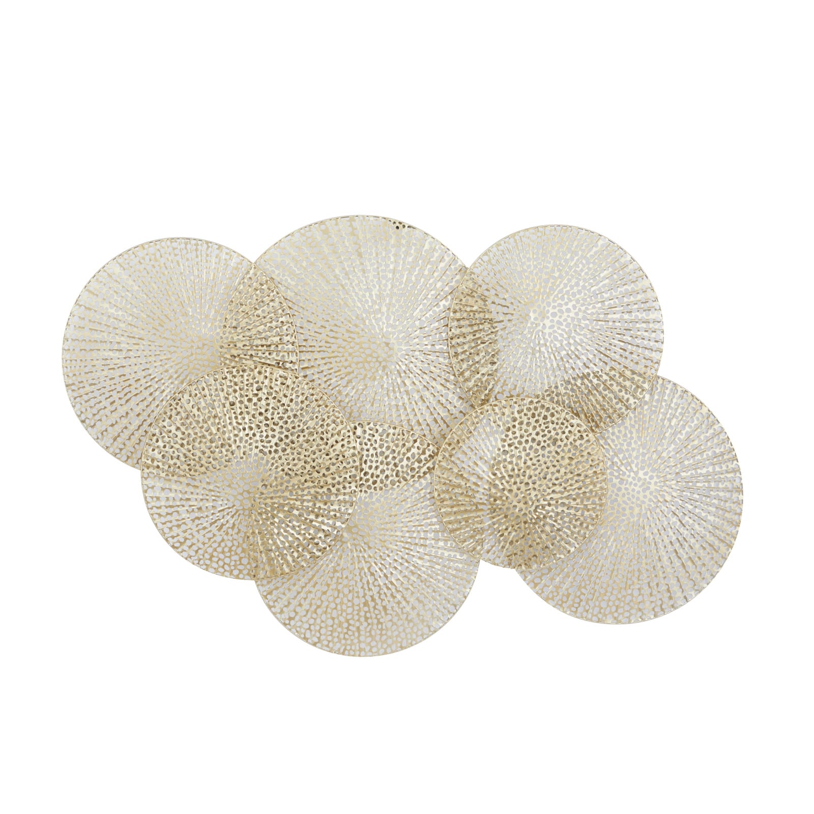 Gold Metal Contemporary Wall Decor, 31" x 49" x 2"