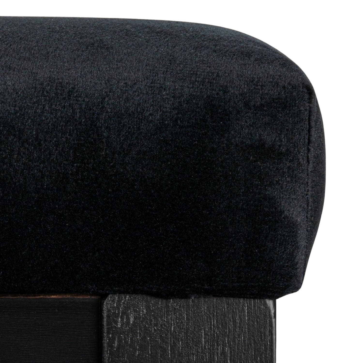 Hello Honey® Crawford Mid-Century Modern Black Solid Wood Arm Chair