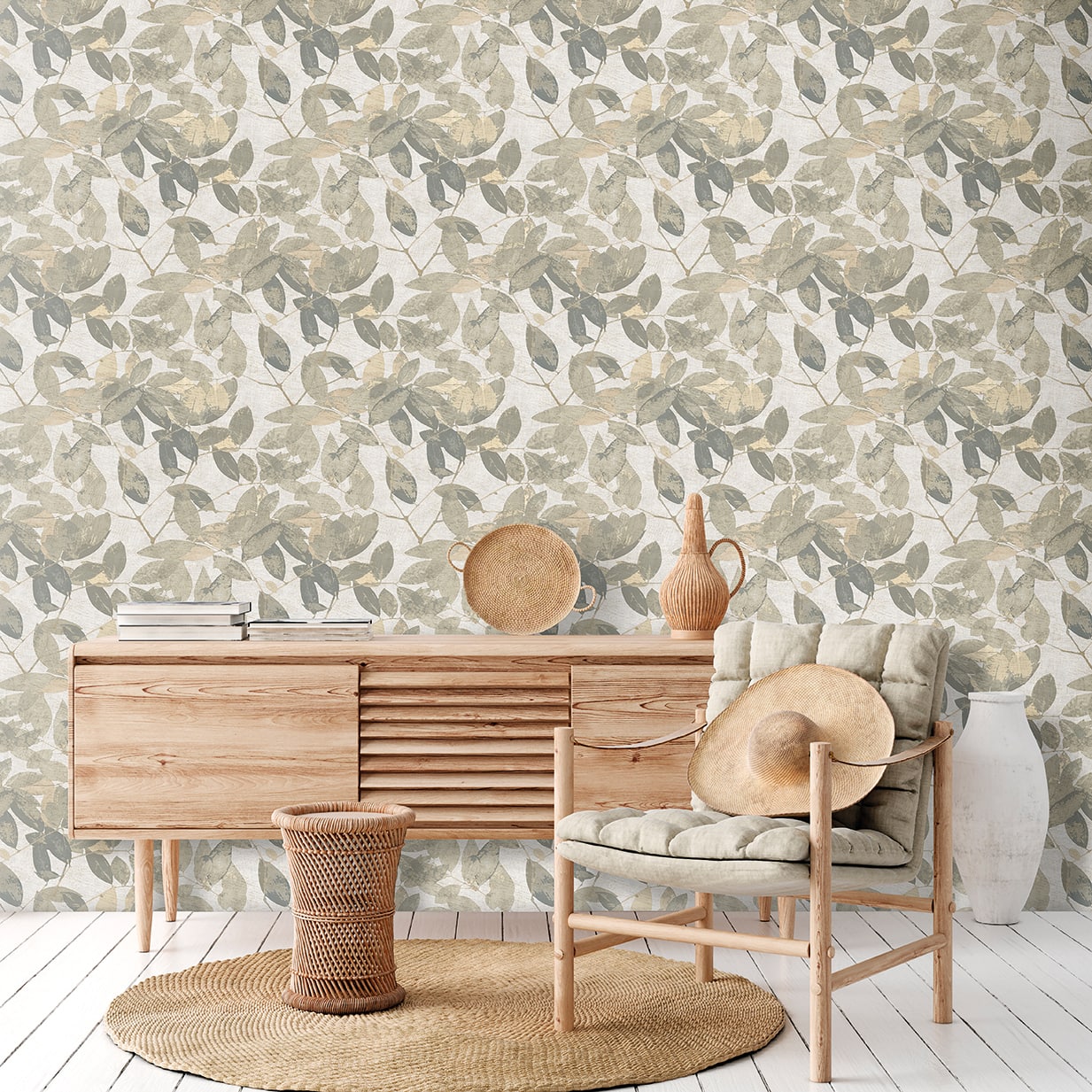 Designs Direct Beech Leaves Wallpaper