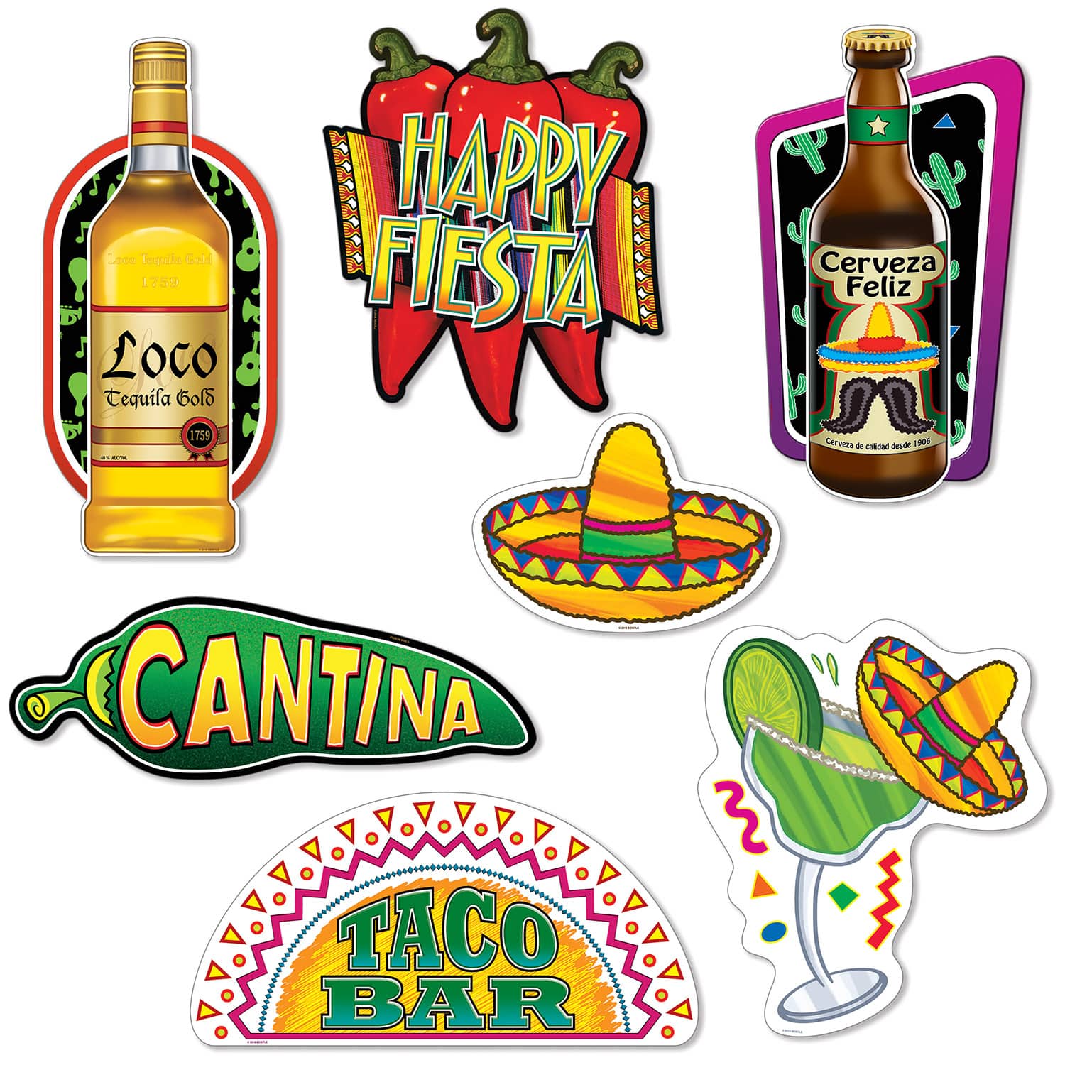 Beistle Fiesta Bar Cutout Set