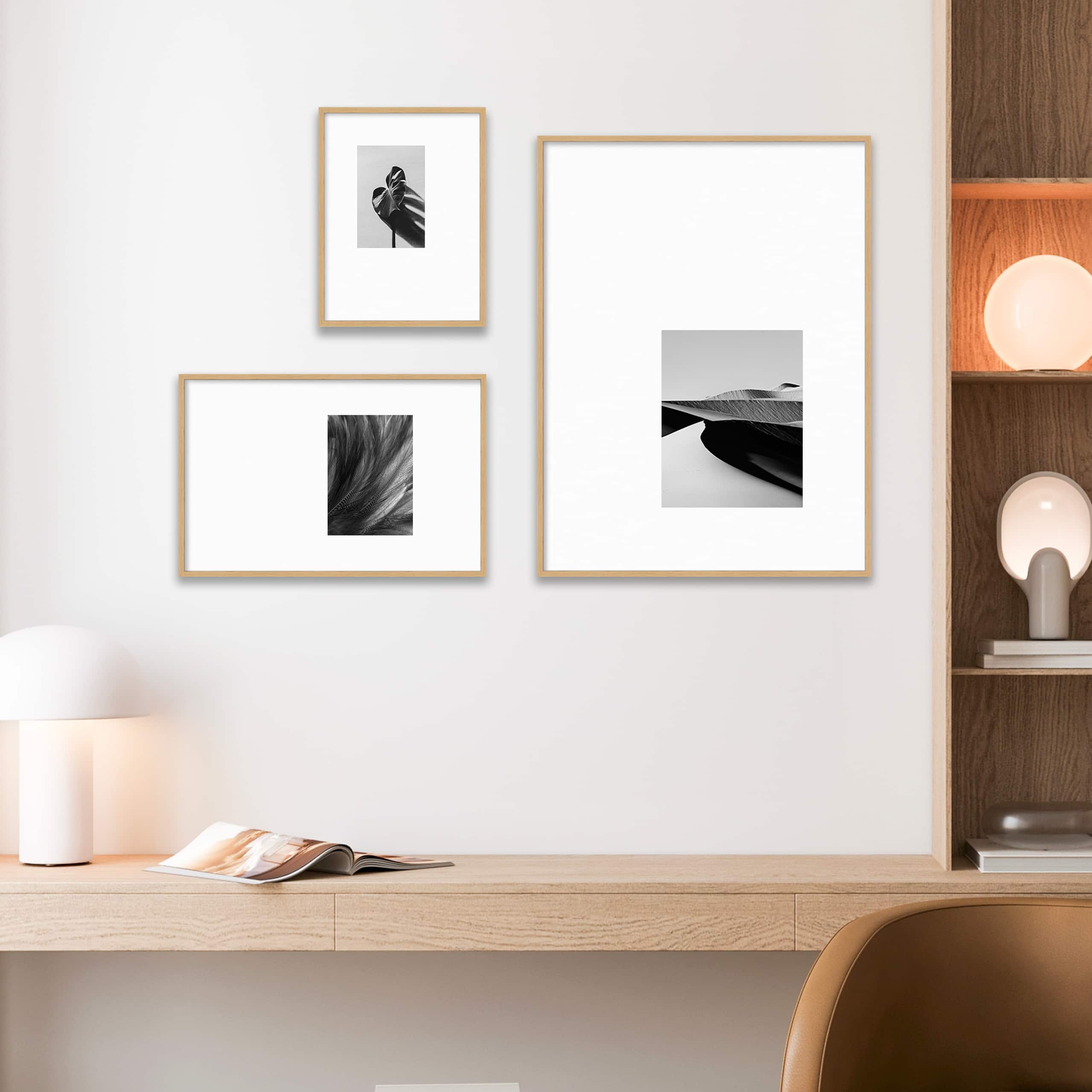 Home Oak Aluminum Frame with Offset Mat by Ashland