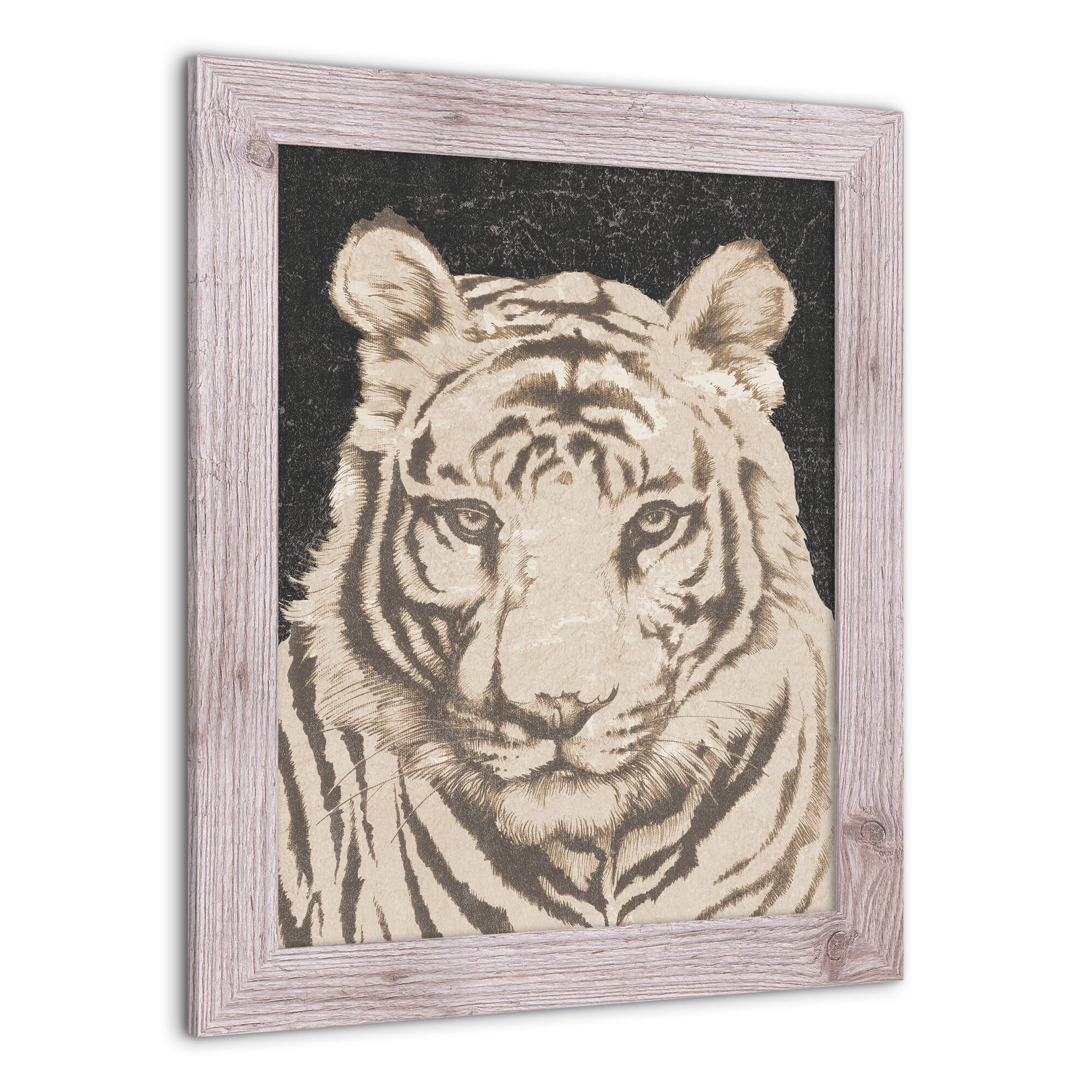 Tiger Face Western Framed Print