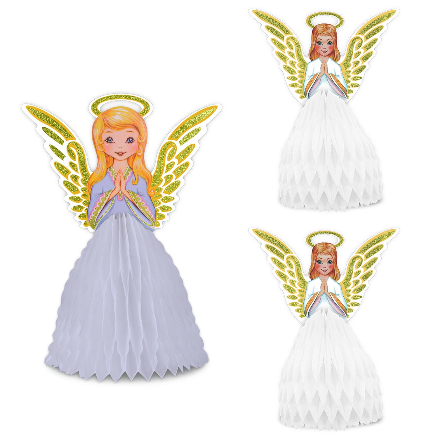 Beistle Vintage Christmas Angel Centerpiece Set