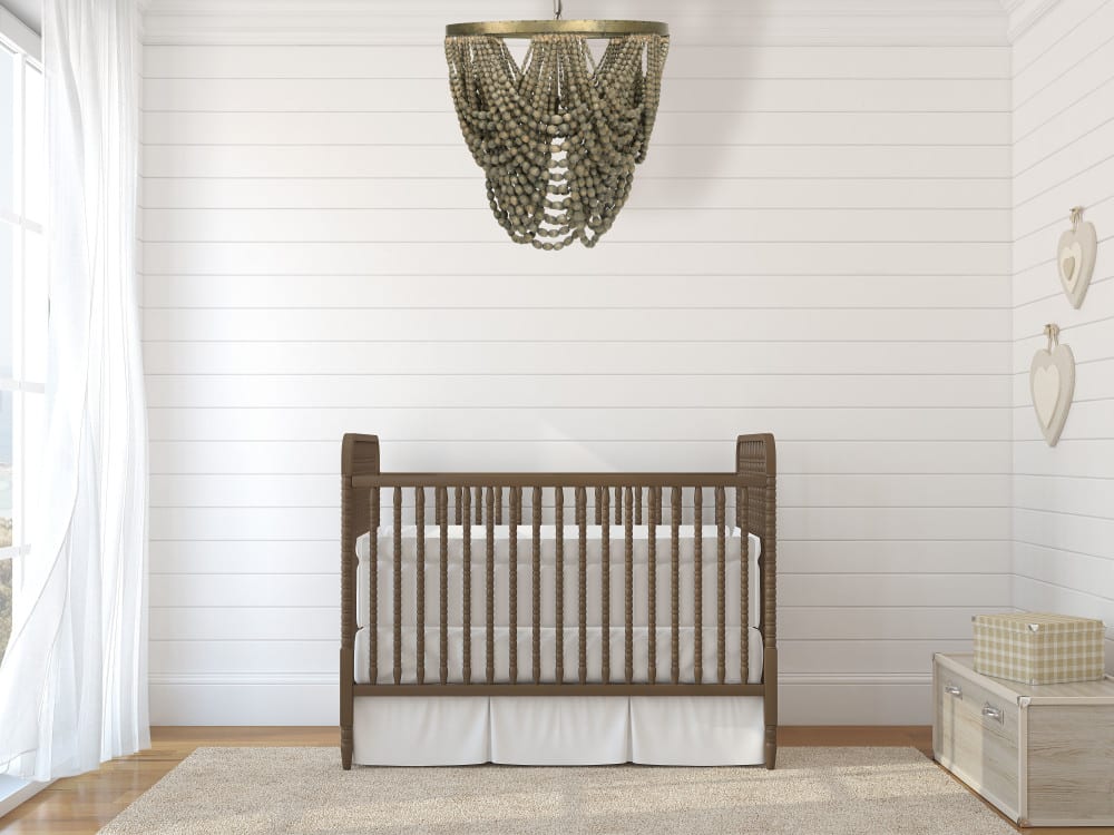 Hello Honey® 26" 2-Tier Draped Wood Bead Chandelier