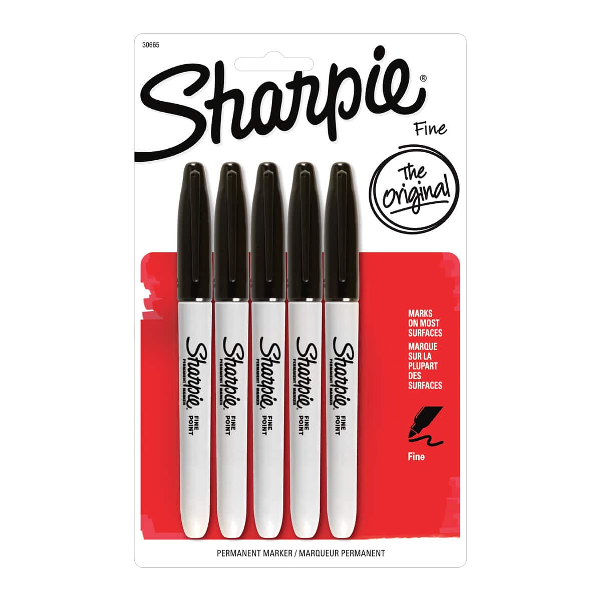 Sharpie® Fine Point Permanent Markers, Black