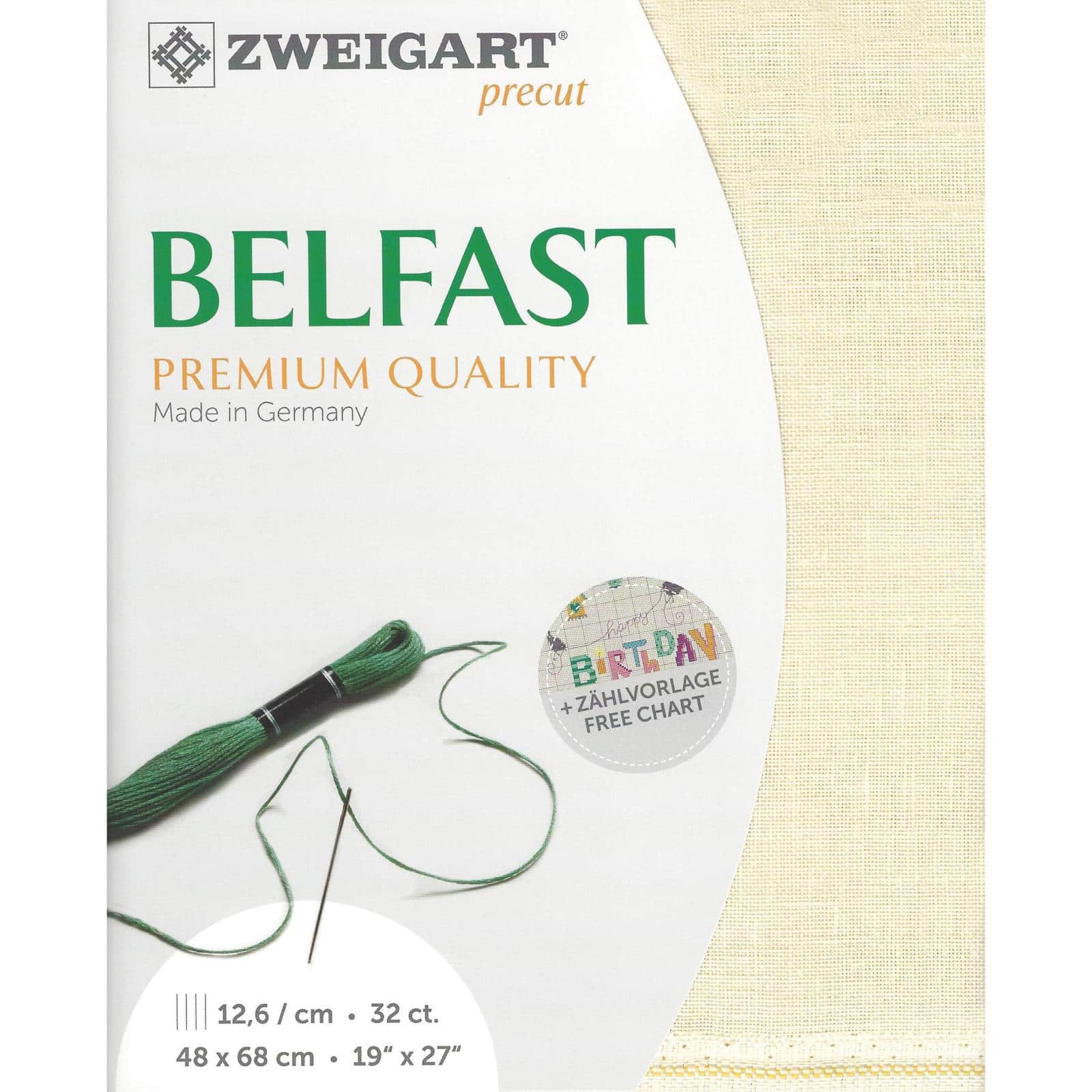 Zweigart® Precut Belfast 32 Count Canvas, 19" x 27"
