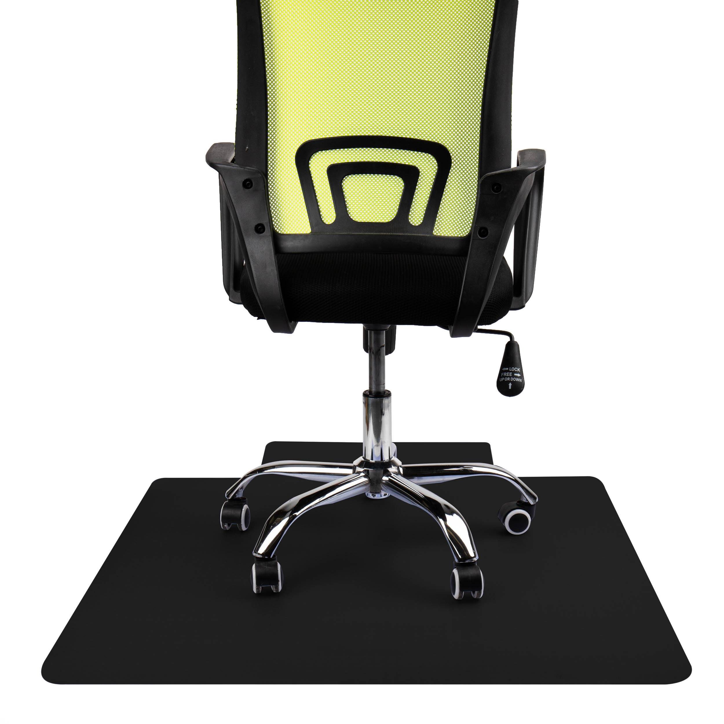 Mind Reader Black Office Chair Mat for Hardwood Floors