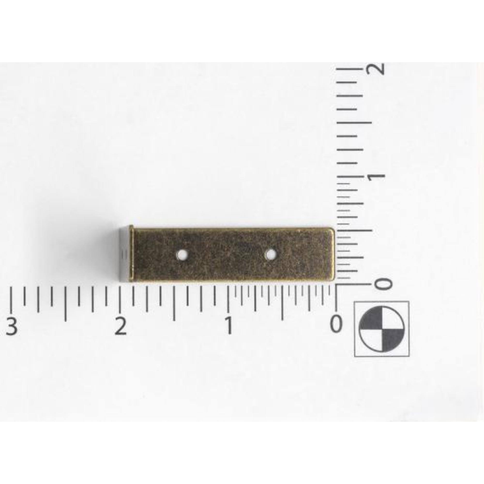 Dritz Home® Small Antique Brass Campaign Textured Right Angles, 4ct.