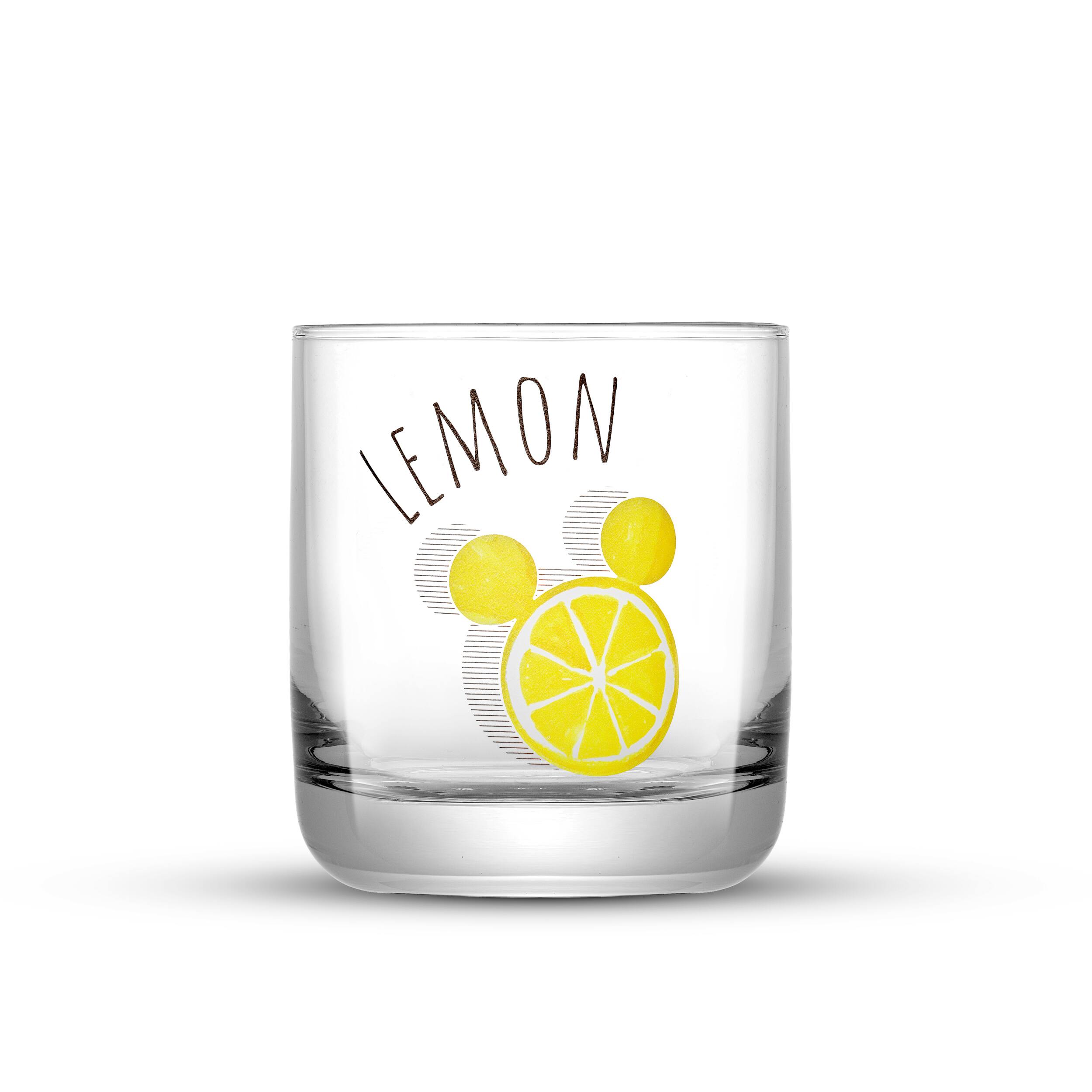 JoyJolt® Disney® 10oz. Mickey Mouse Citrus Short Drinking Glass, 4ct.