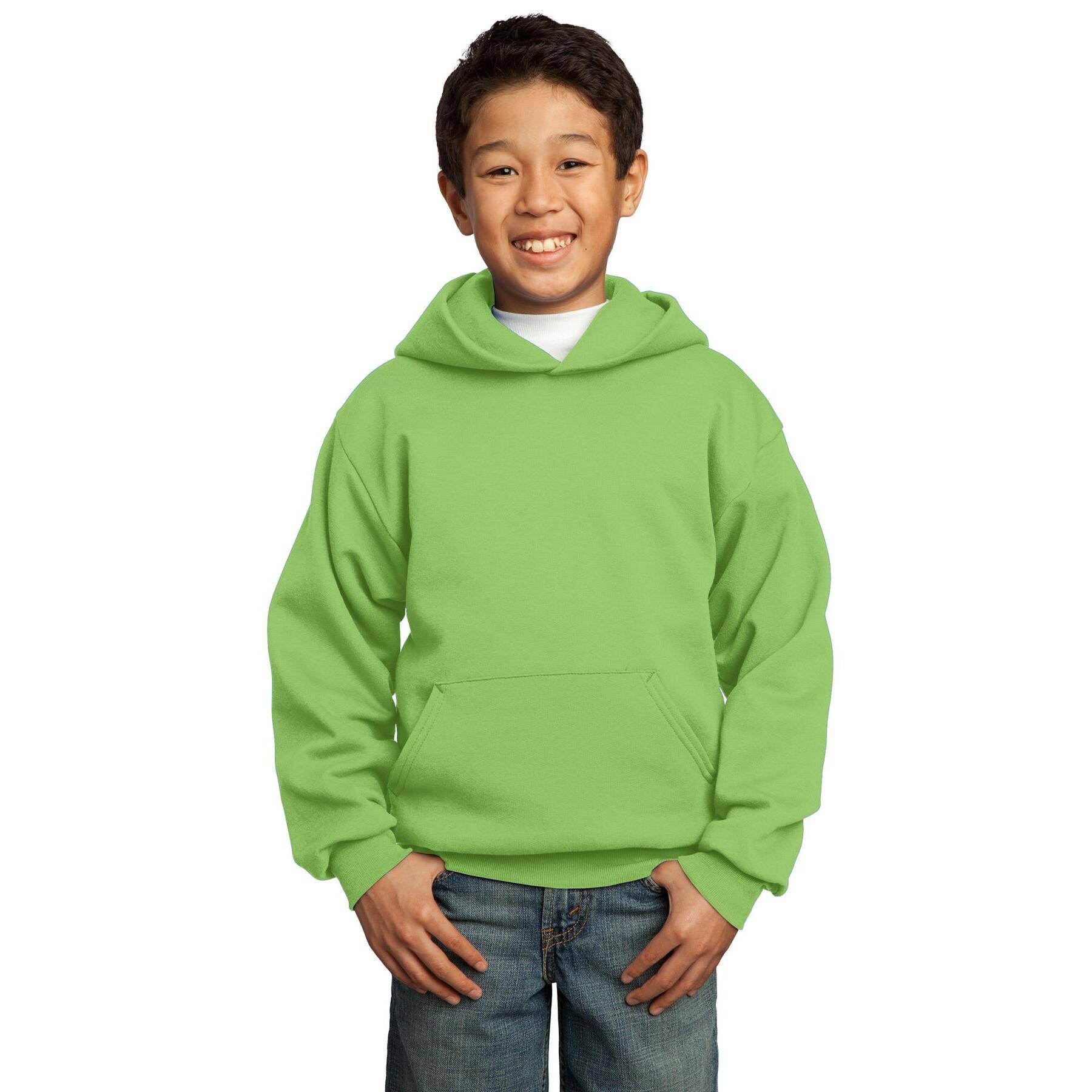 Port & Company® Colors Youth Core Fleece Pullover Hooded Sweatshirt