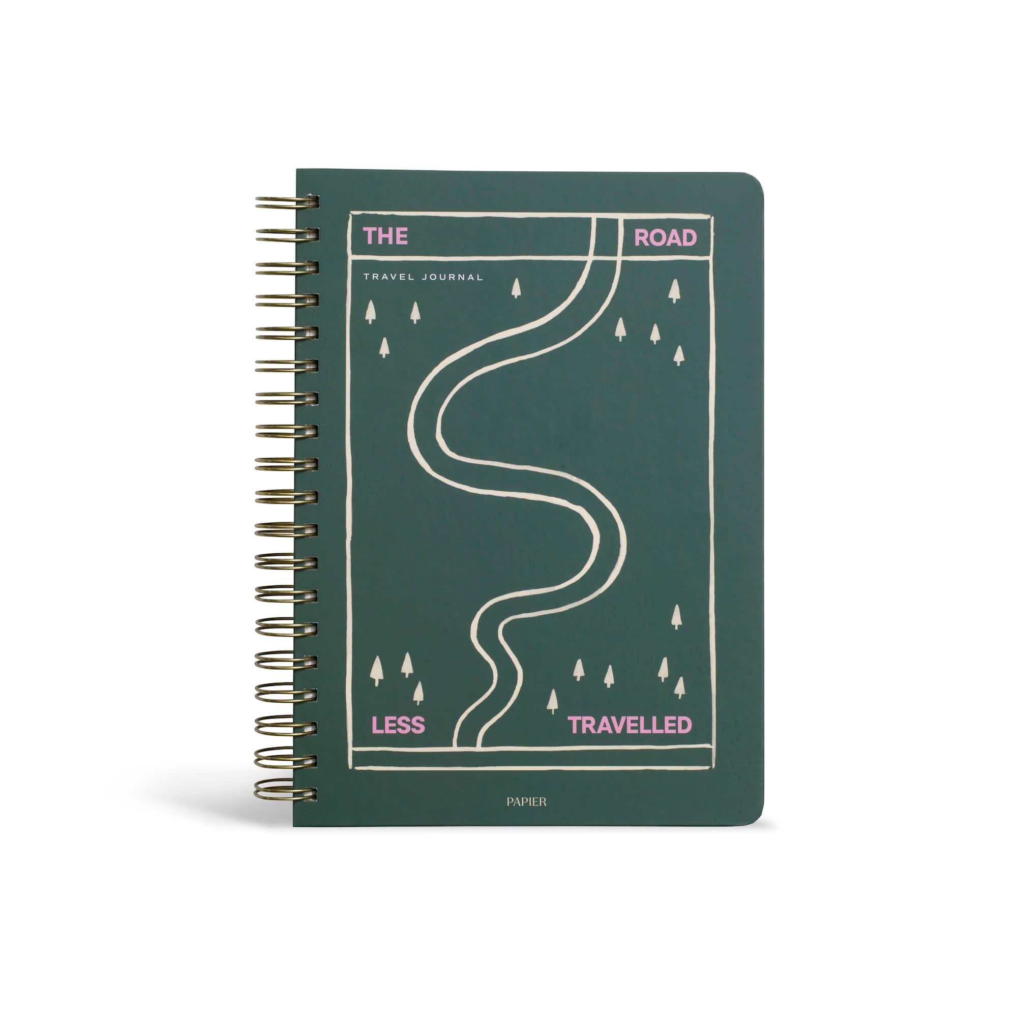 Papier 7.75" x 10" Off Piste Hardcover Spiral Guided Travel Journal