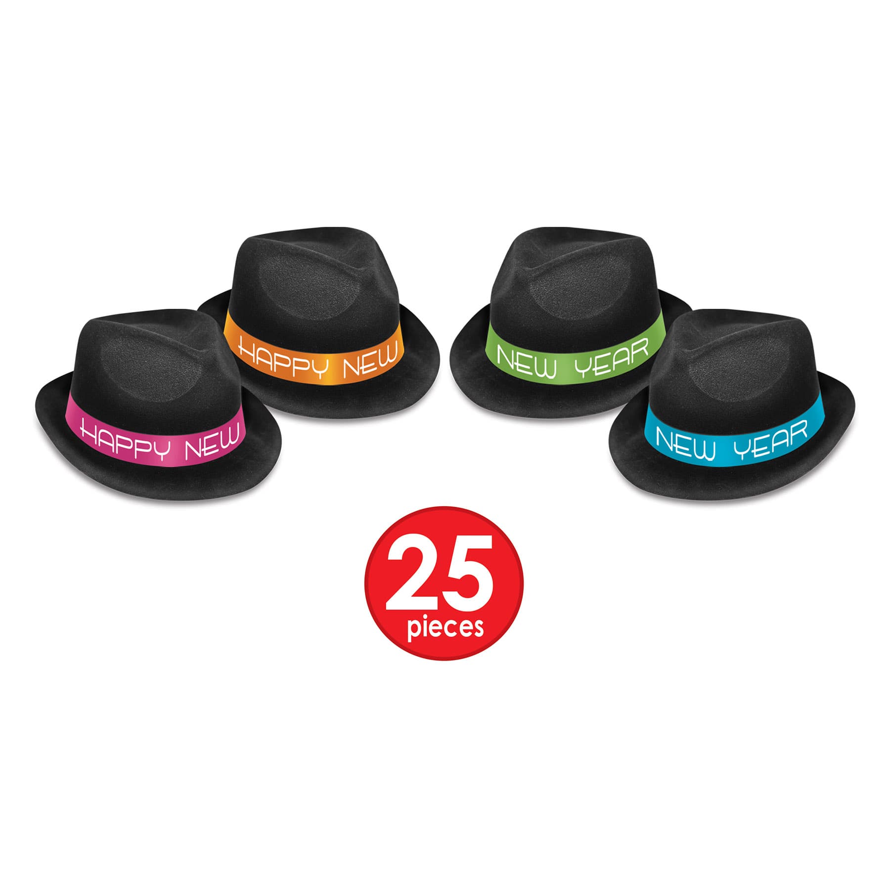Beistle Neon Glow New Year Chairman Party Favor Kit for 50
