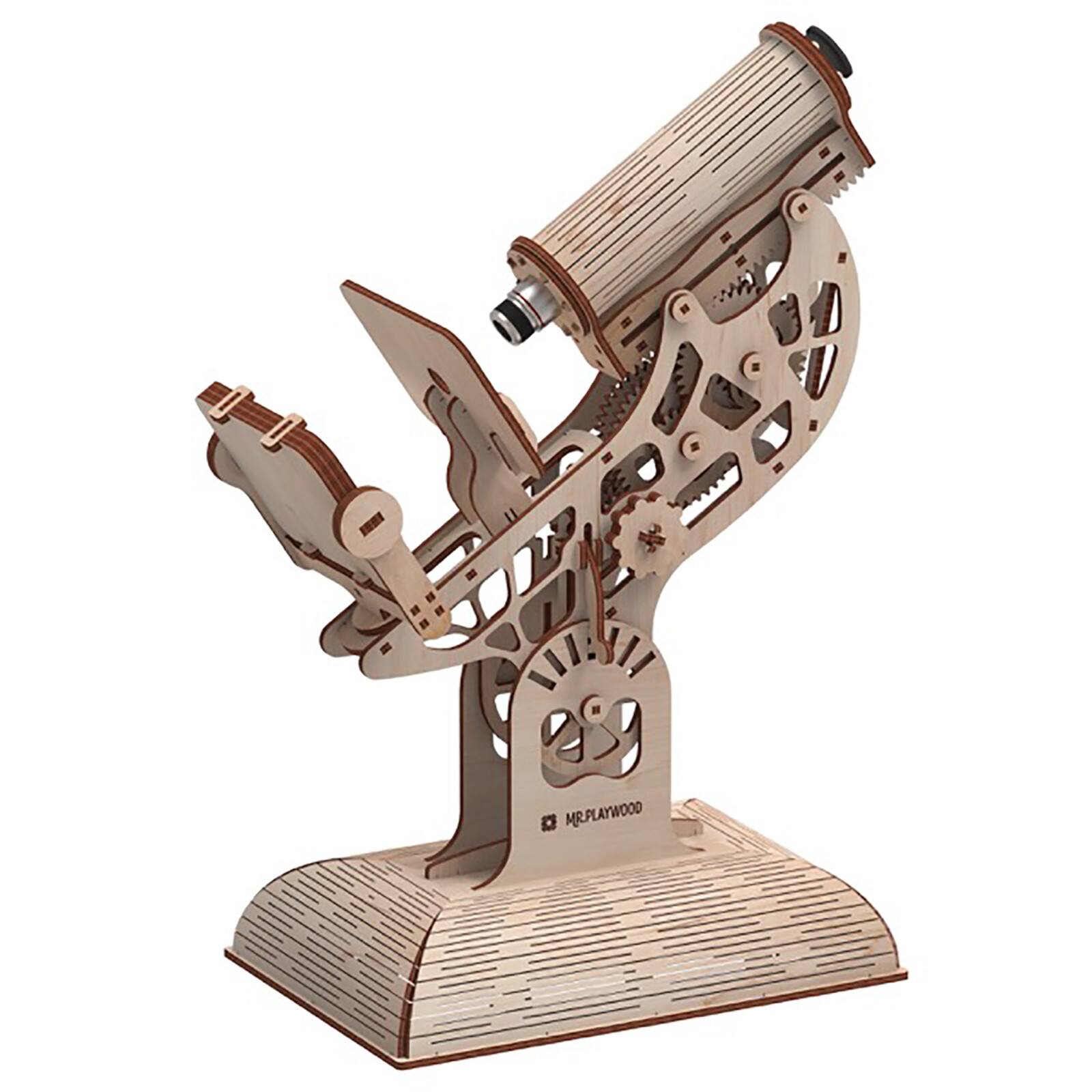 Mr. Playwood Microscope Mechanical 3D Wooden STEM Model Kit