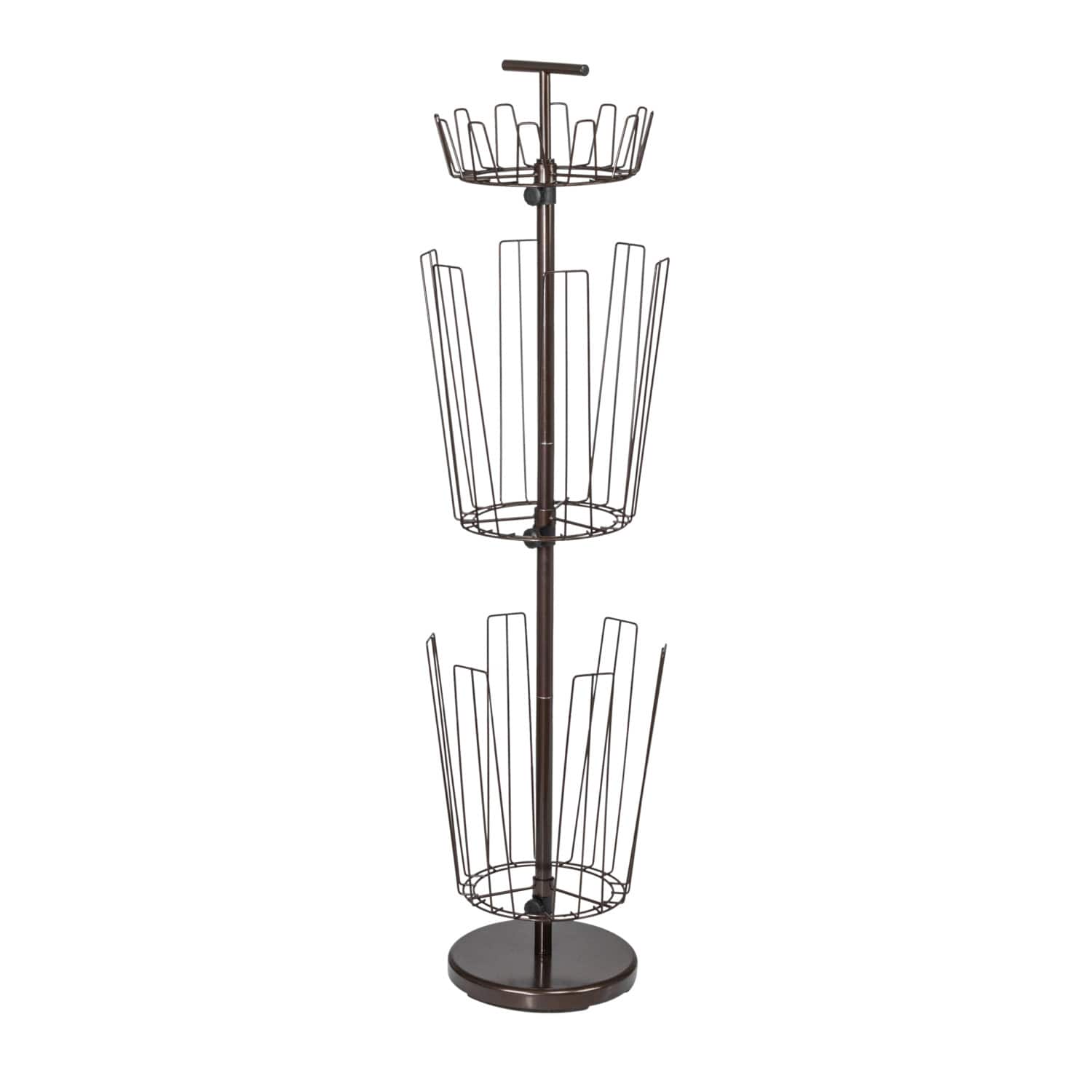 Household Essentials 4.5ft. Matte Bronze 3-Tier Boot Storage Tree